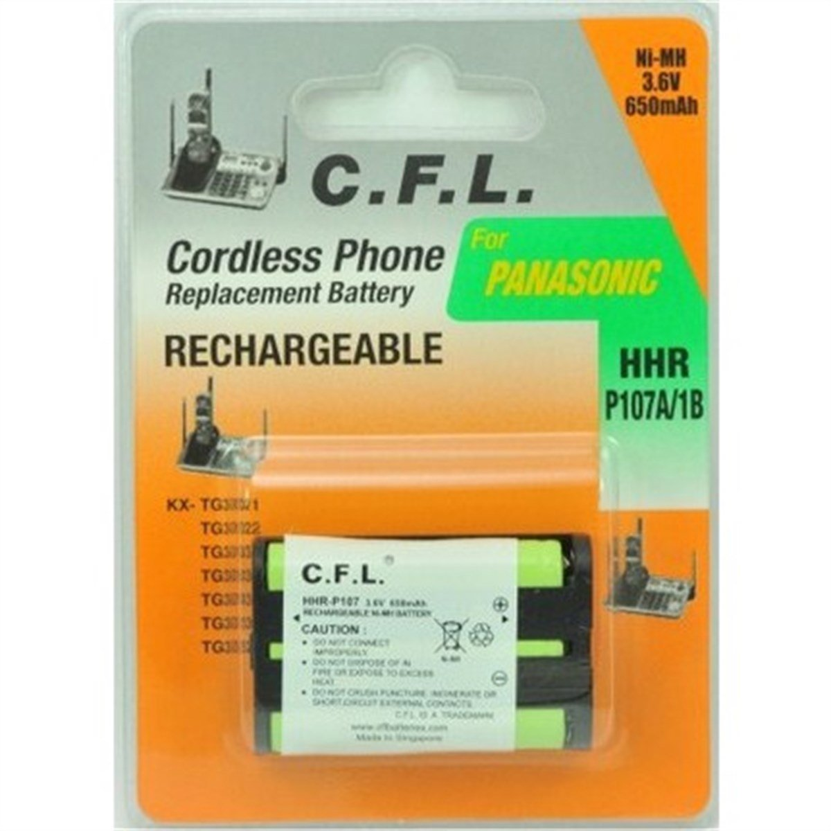 Cfl  P 107 3,6 V 650 Mah