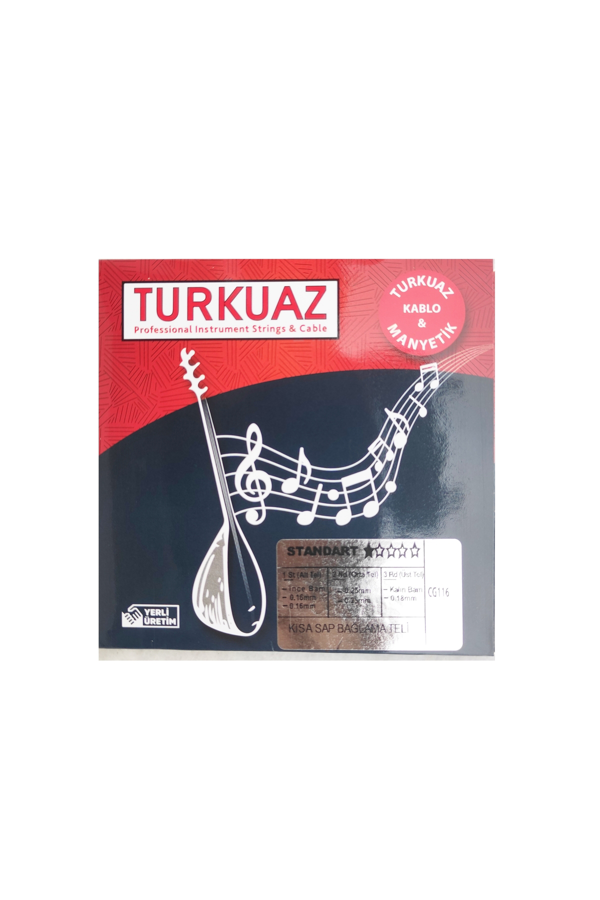 CG116 Kısa Sap Bağlama Teli Takım Tel 016