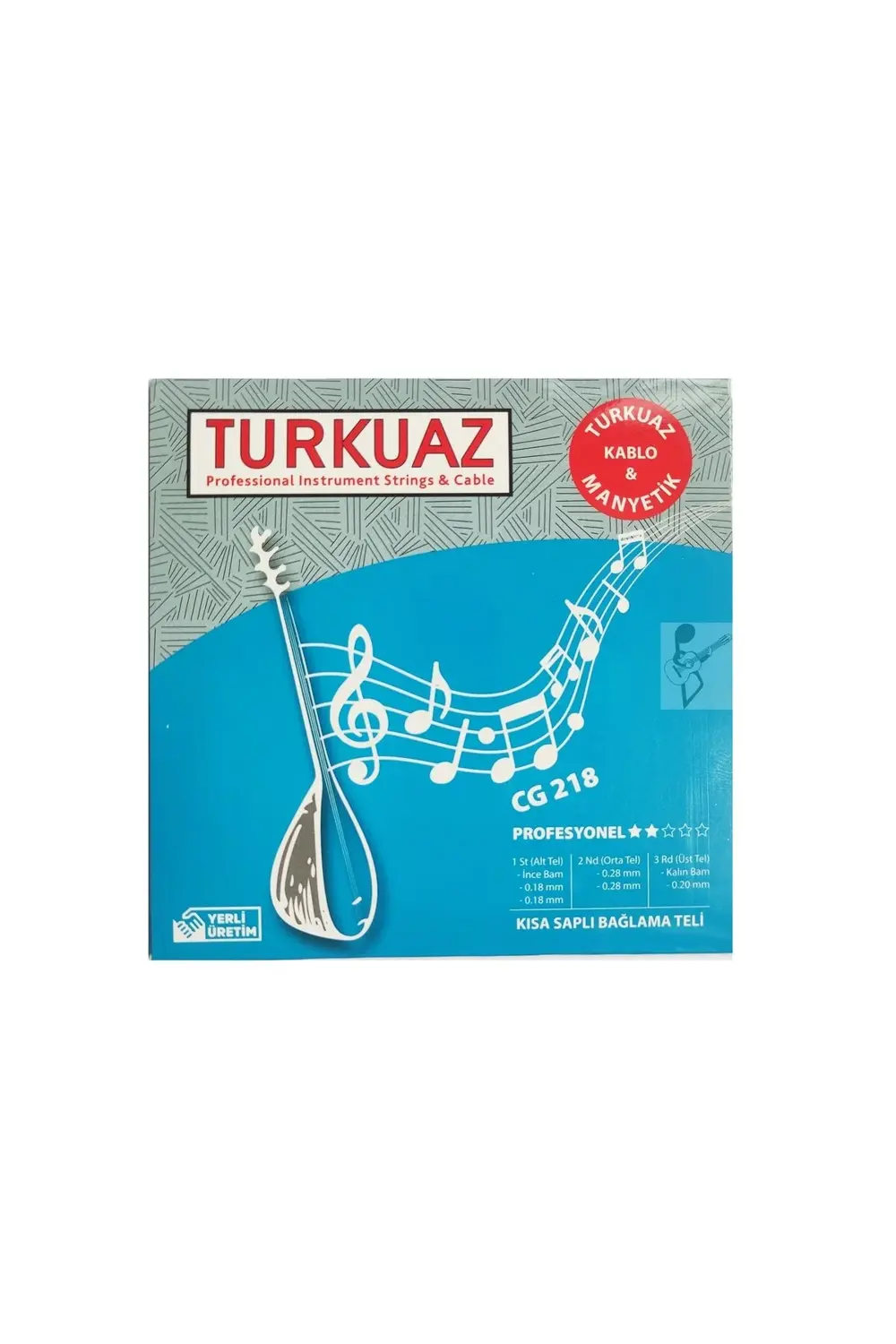 CG218 Takım Kısa Sap Bağlama Teli İpekli Bam 018 SET