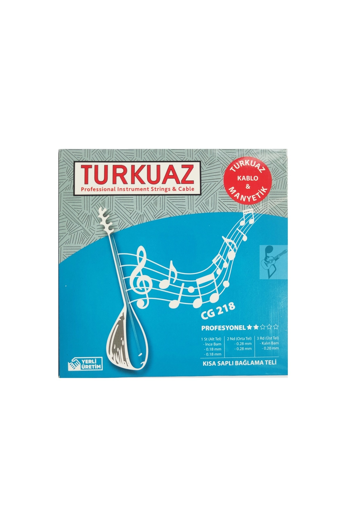 CG218 Takım Kısa Sap Bağlama Teli İpekli Bam 018 SET