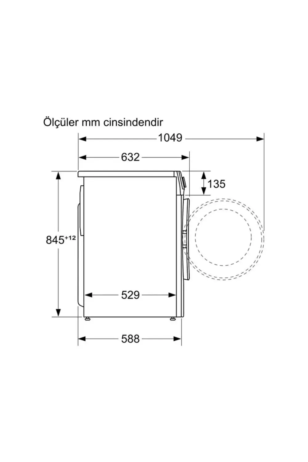 CGA142X0TR A Enerji Sınıfı 9 Kg 1200 Devir Çamaşır Makinesi Beyaz