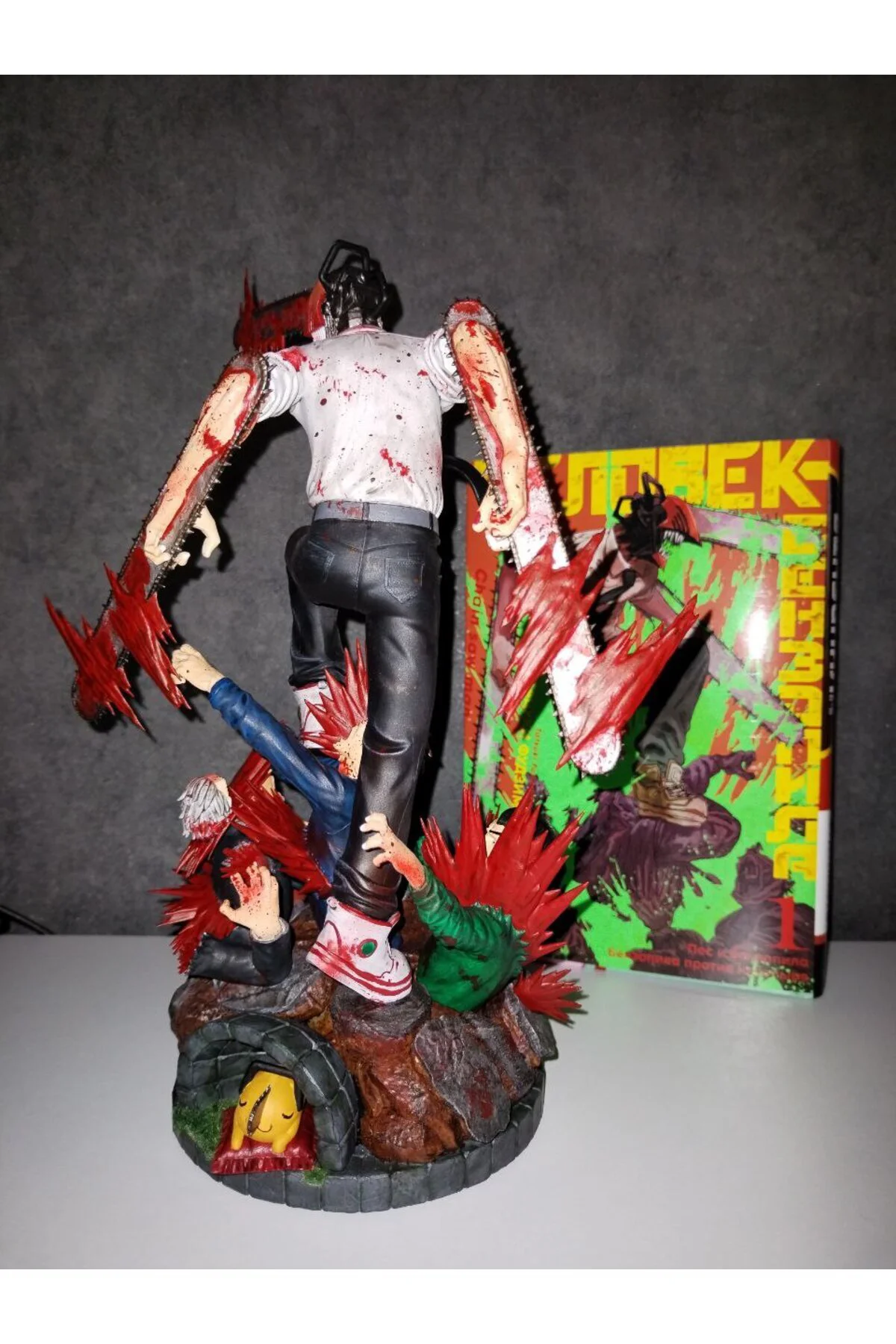 Chainsaw Man Denji Boyalı Figür Büyük Boy 25CM