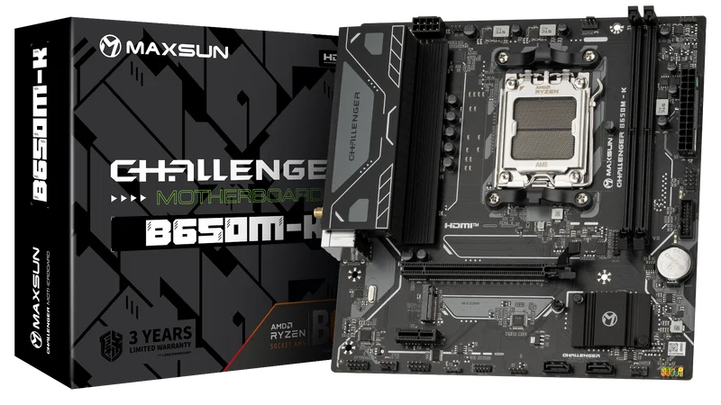 Challanger B650M-K AM5 DDR5 6400 Mhz M.2 HDMI mAtx AMD Anakart