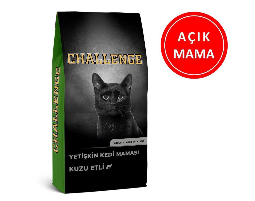 Challenge Kuzu Etli Yetişkin Kedi Maması 1 Kg AÇIK