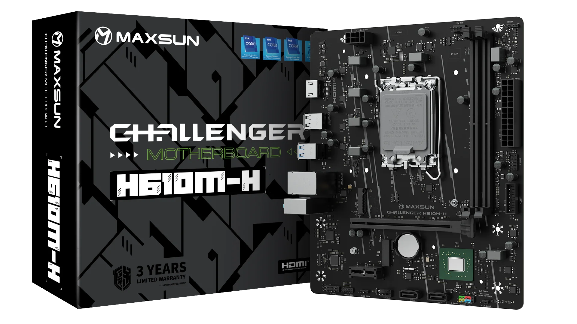 Challenger H610M-H LGA1700 DDR4 3200Mhz M.2 HDMI mAtx Intel Anakart