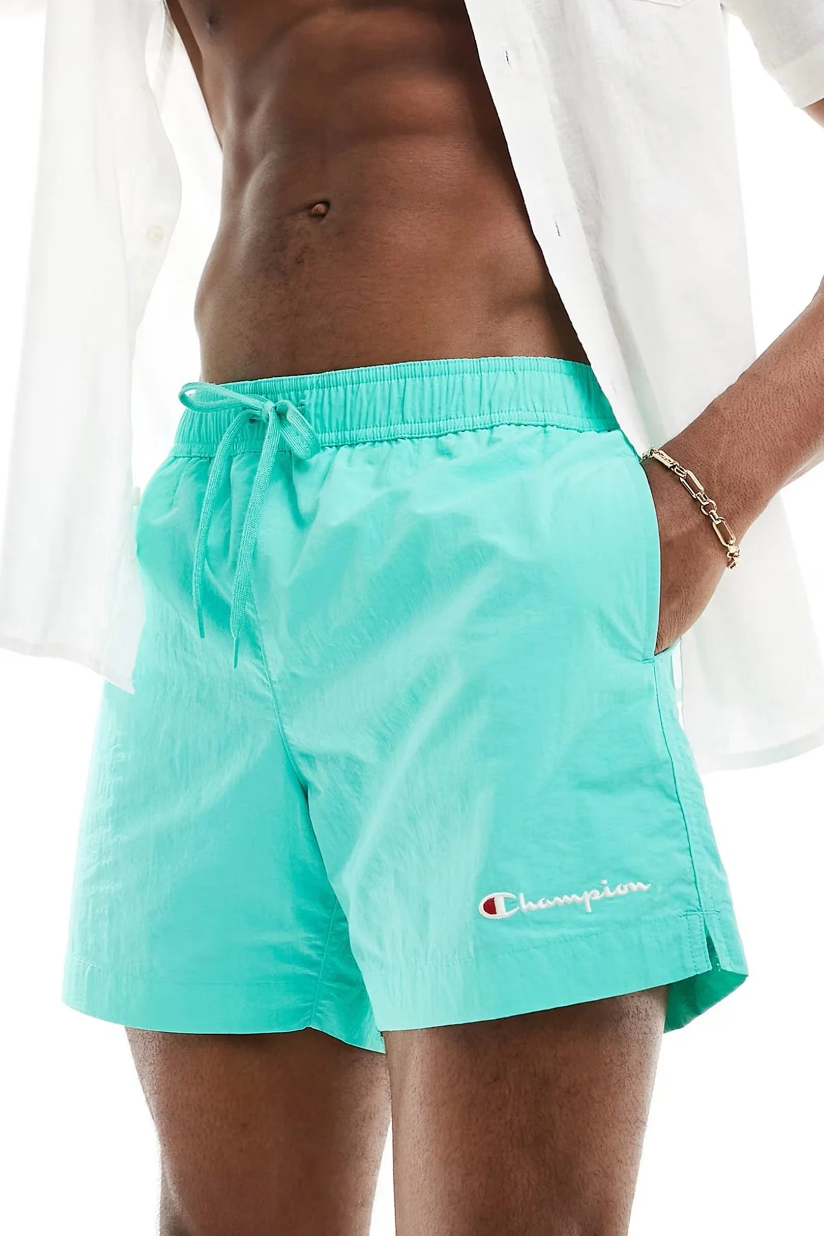 Champion Beach Shorts Erkek Su itici Mayo Şort Turkuaz Champion Beach Shorts Erkek Su itici Mayo Şort Turkuaz Fiyatı, Yorumları ve Özellikleri