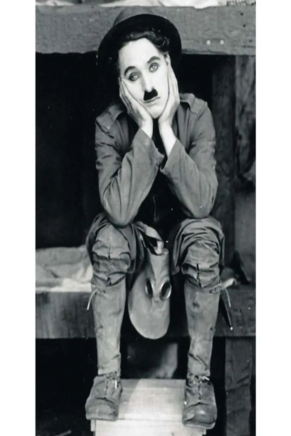 Charlie Caplin 6'lı Ahşap Duvar Poster Seti - Hbb Özel Seri