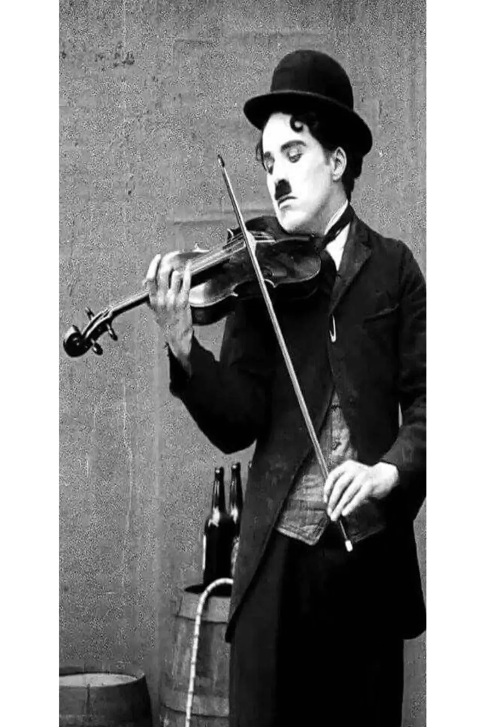 Charlie Caplin 6'lı Ahşap Duvar Poster Seti - Hbb Özel Seri