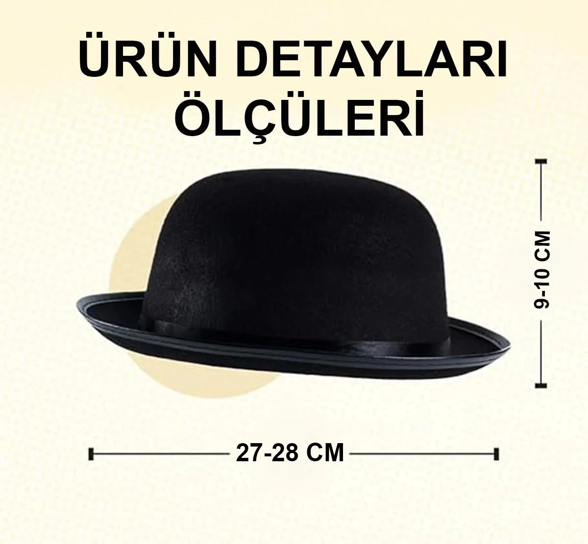 Charlie Chaplin Siyah Melon Şapka – Parti, Karnaval ve Temalı Organizasyonlar İçin Şık Aksesuar Fiyatı, Yorumları ve Özellikleri
