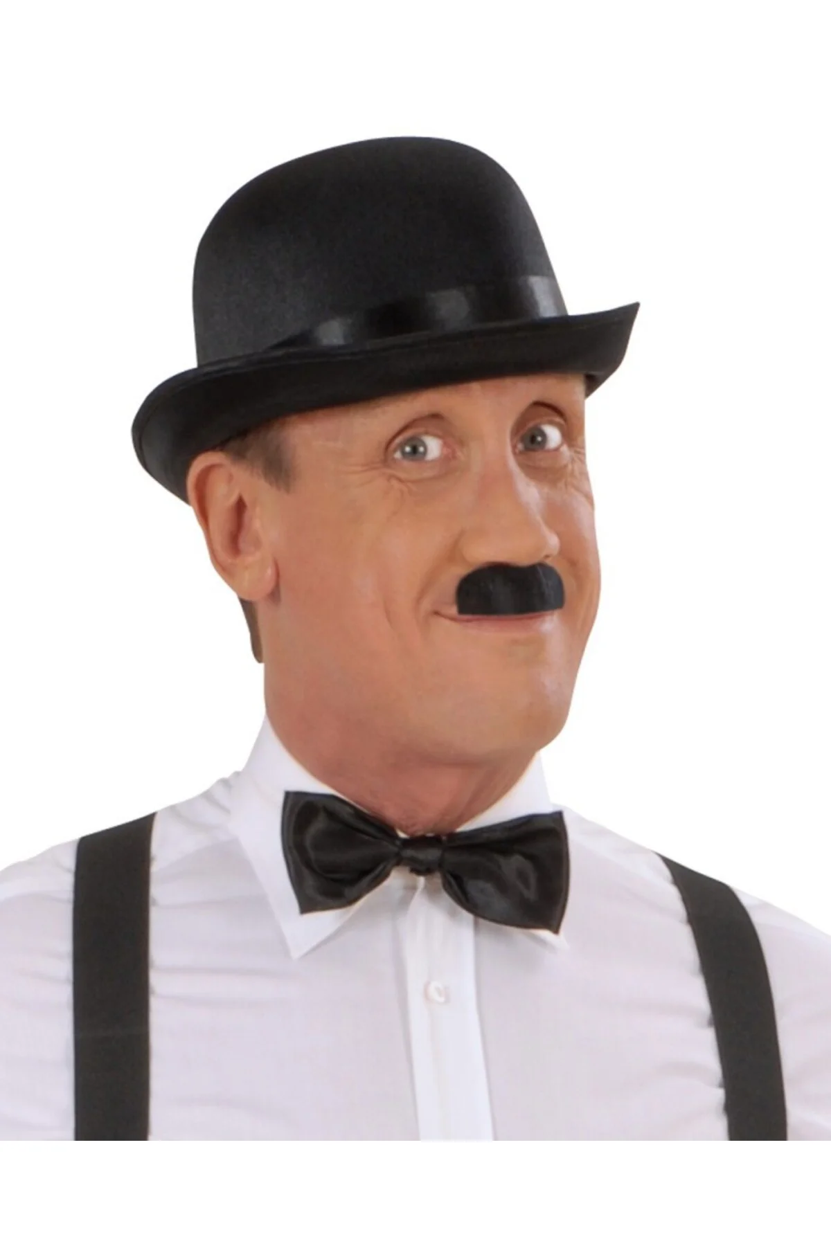 Charlie Chaplin Stil Yetişkin Şapkası – Siyah Melon Parti Şapkası