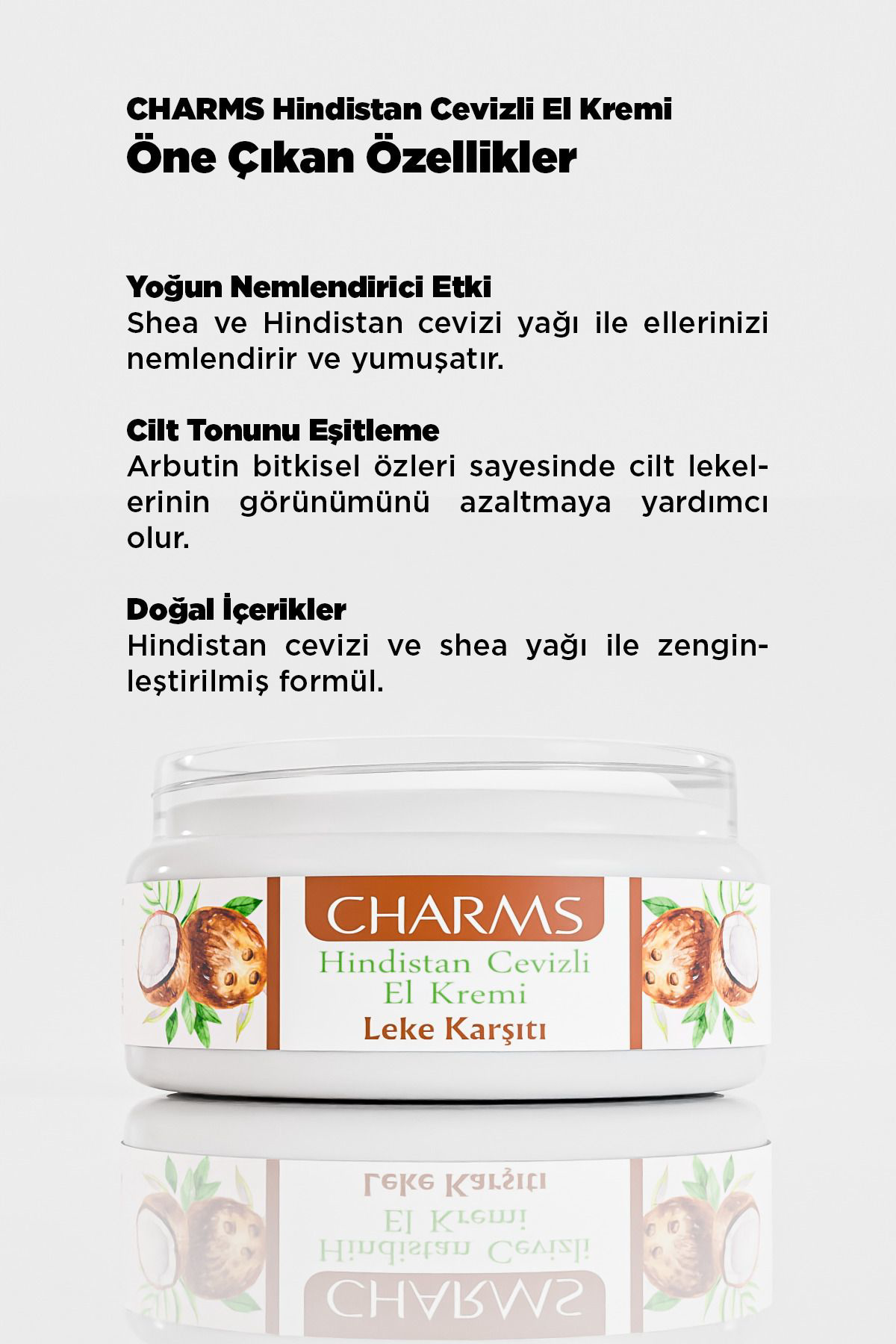 CHARMS COSMETICS, 3'lü Avantaj Paketi, Avokado, Zeytinyağı ve Hin