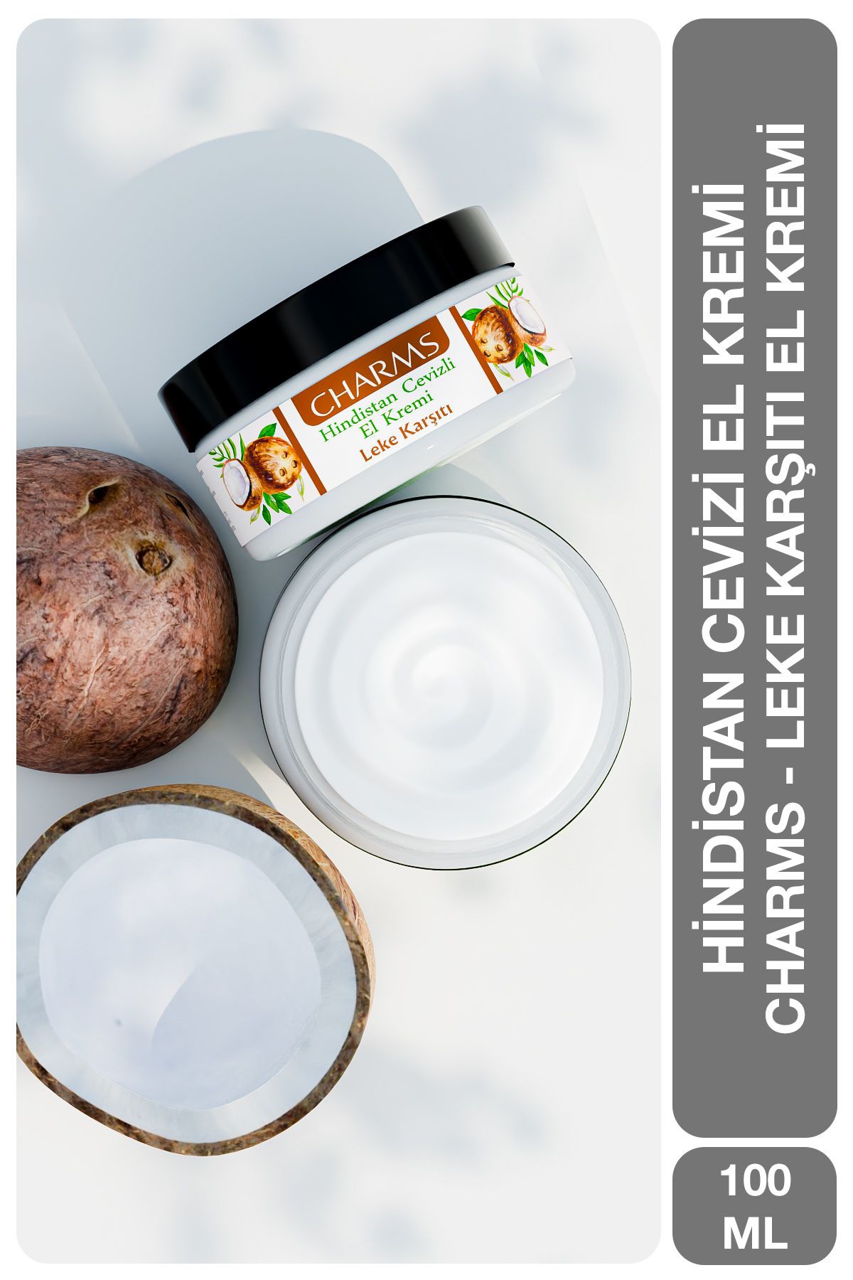 CHARMS COSMETICS, Leke Karşıtı Hindistan Cevizli El Kremi, 100 ML