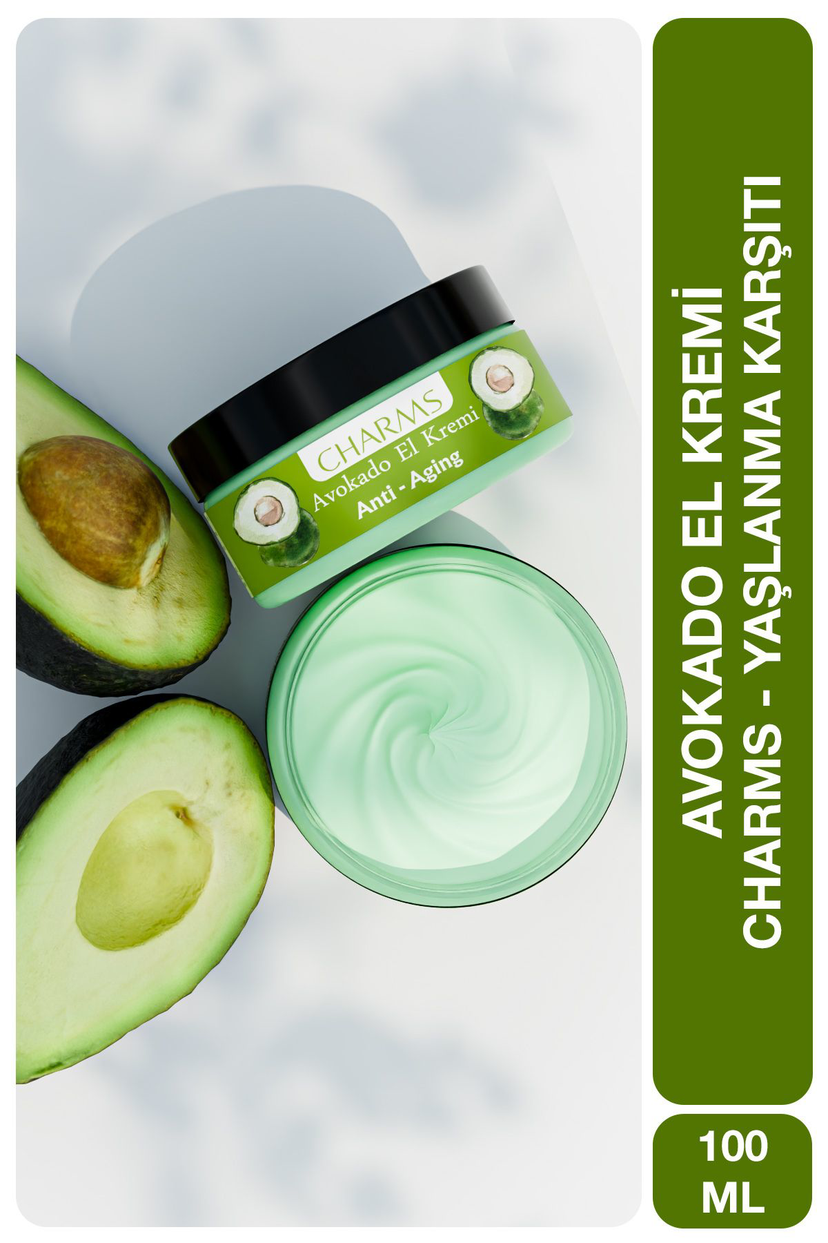 CHARMS COSMETICS, Yaşlanma Karşıtı Avokado El Kremi Anti-Aging, 1
