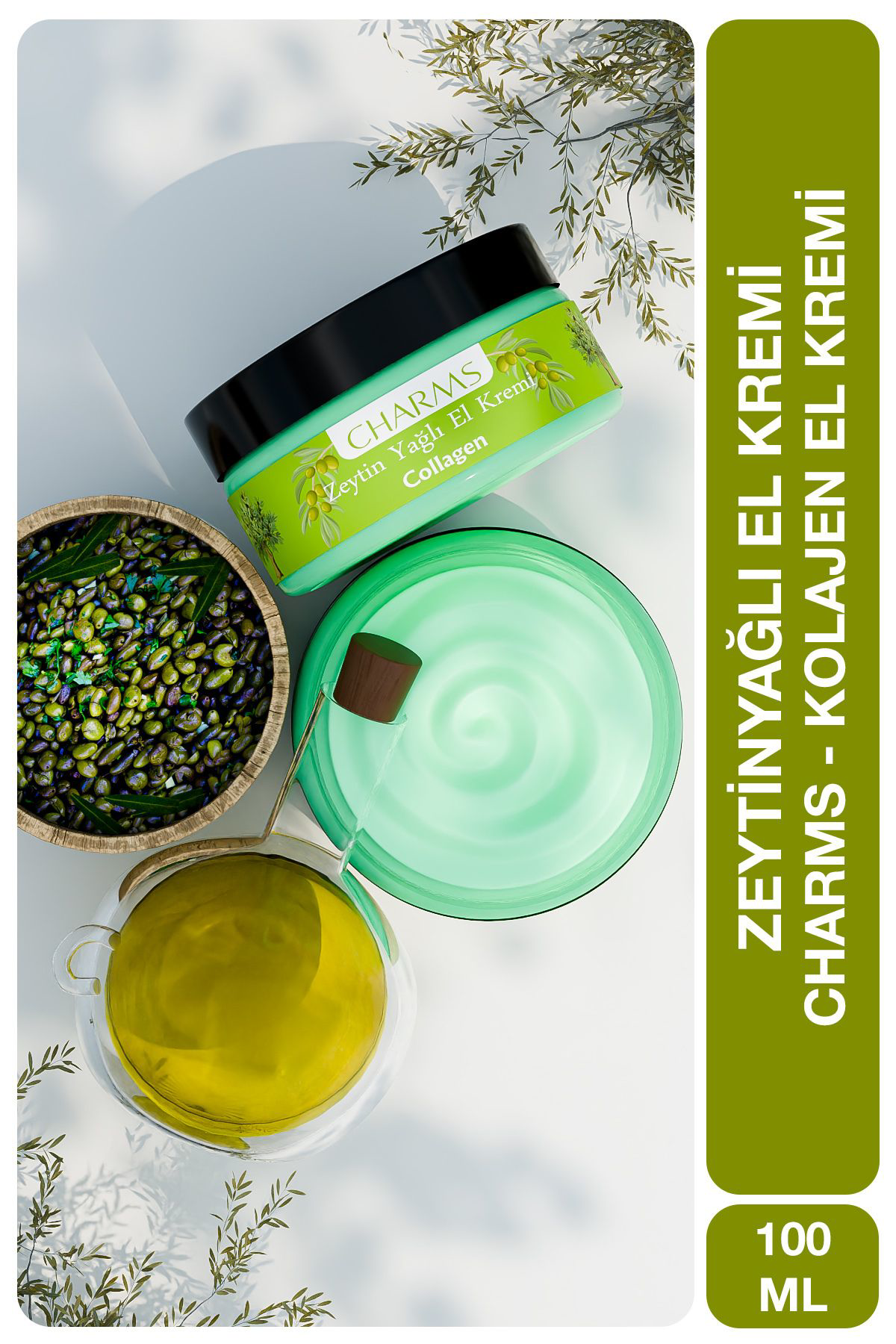 Charms Cosmetıcs, Zeytin Yağlı & Collagen El Kremi, 100 ml