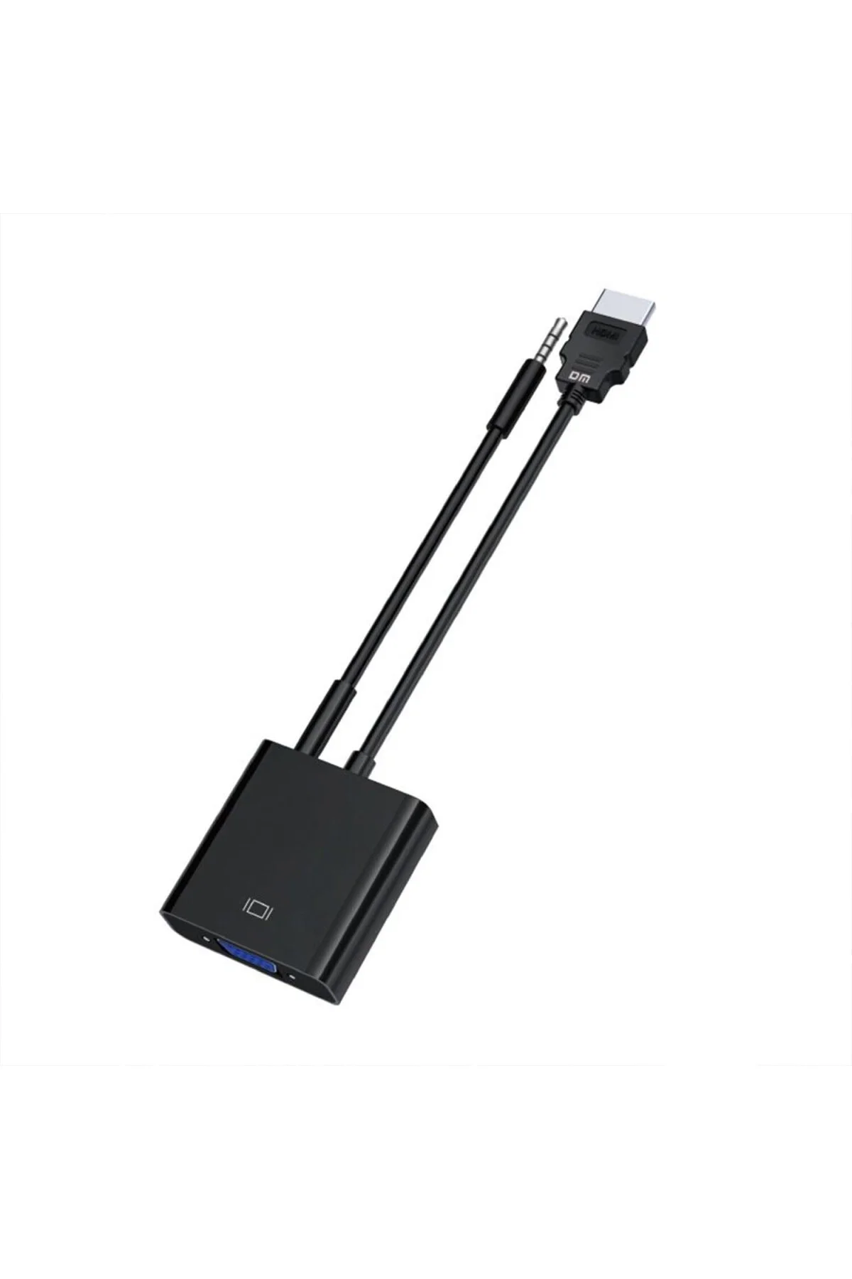 CHB021 HAyrstoreI to VGA Çevirici Dönüştürücü 3.5mm Aux Ses Deste