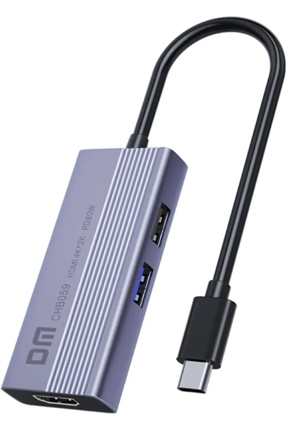 CHB059 Type-C to 4K HDMI 2*USB-A PD 60W SD ve Micro SD Kart Okuyu