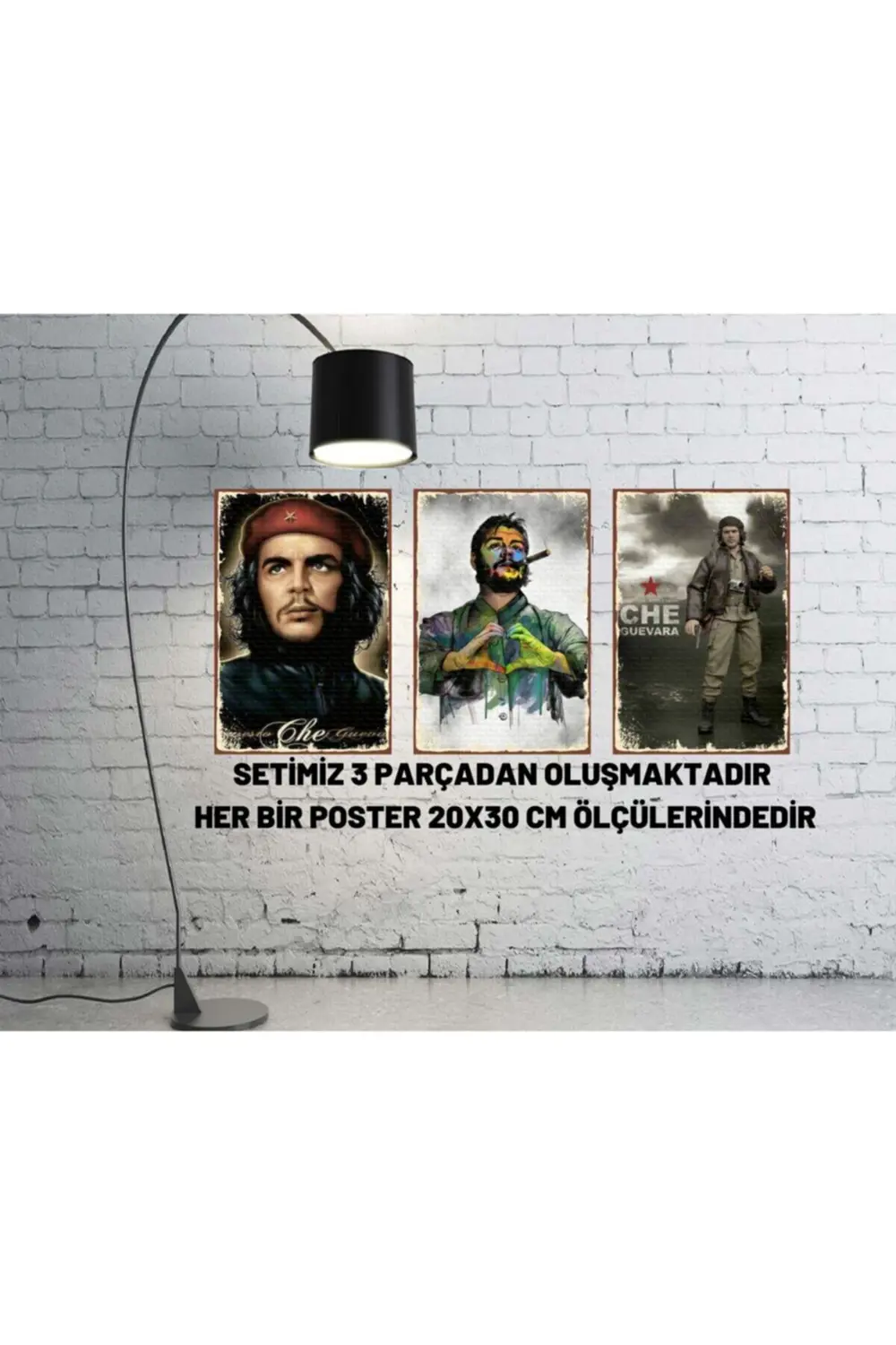 Che Guavera 3 Lü Retro Ahşap Poster Set Fiyatı, Yorumları ve Özellikleri
