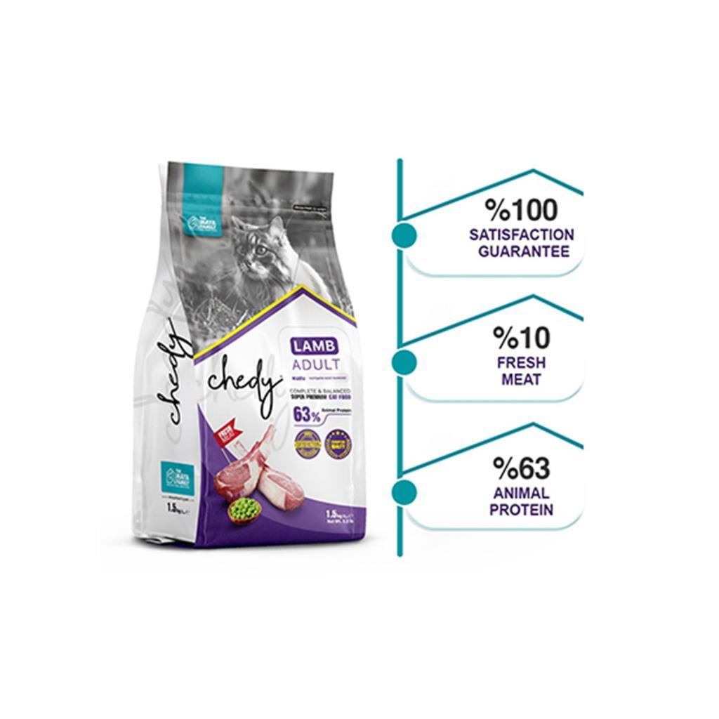 Chedy  Kuzulu Yetişkin Kedi Mamasi 1,5 Kg
