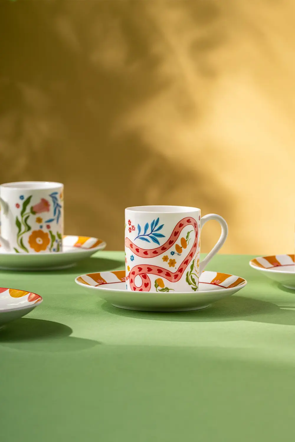 Cheerful 6'lı Kahve Fincan Takımı 100 ml