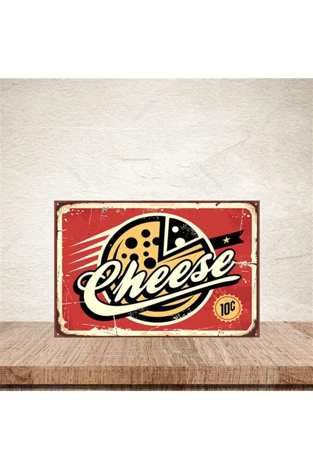 Cheese 20-30 Cm Retro Ahşap Poster