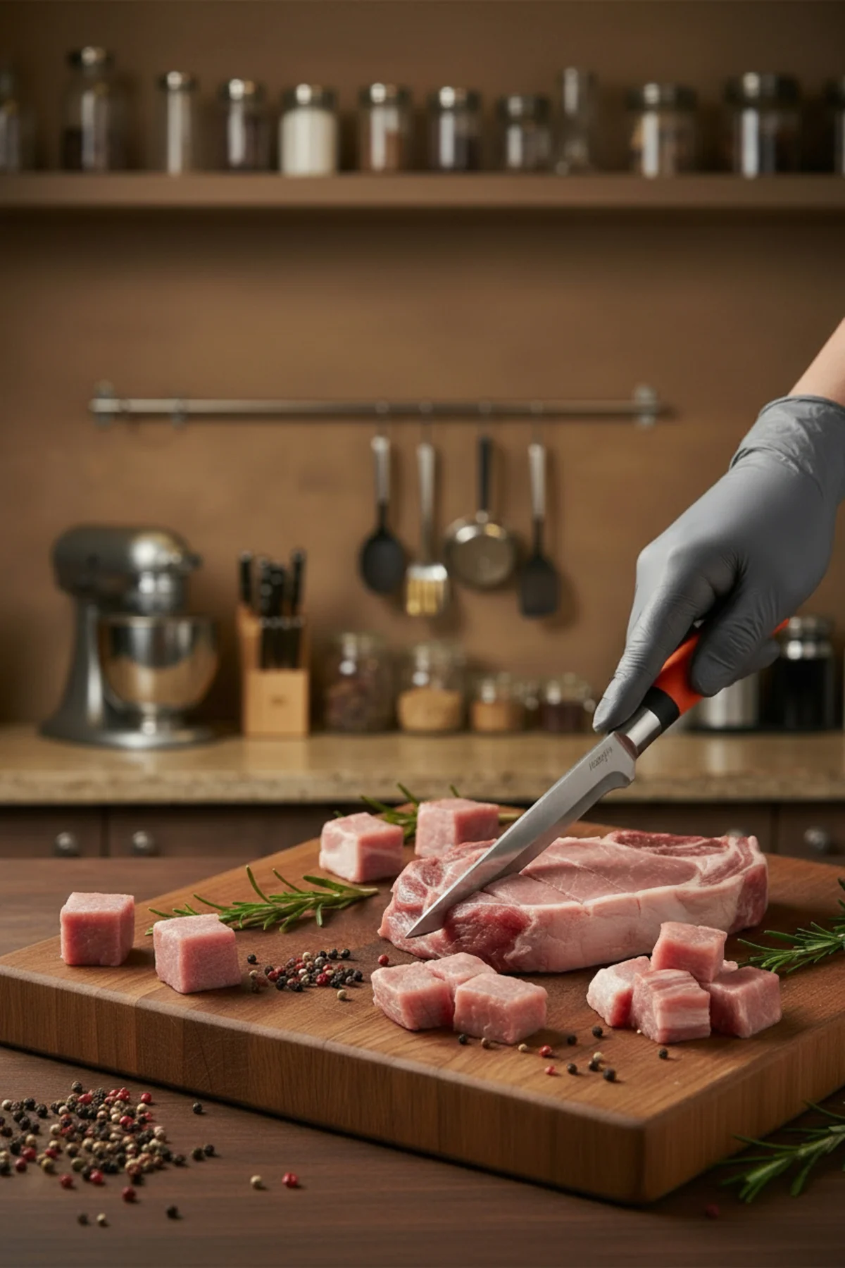 Chefline 5 Parça Turuncu Mutfak Bıçak Seti + 6lı Meyve Bıçağı Hed