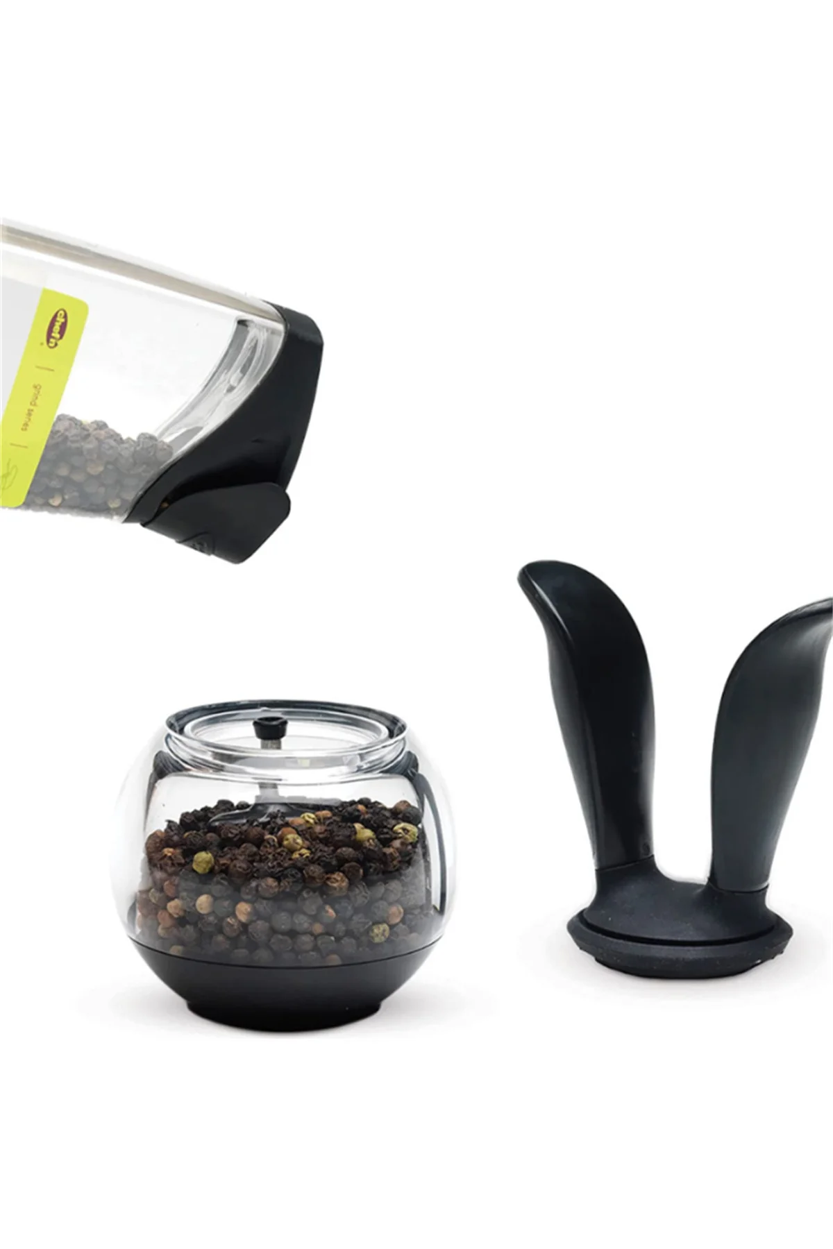 Chef'n Pepperball Karabiber Değirmeni Siyah