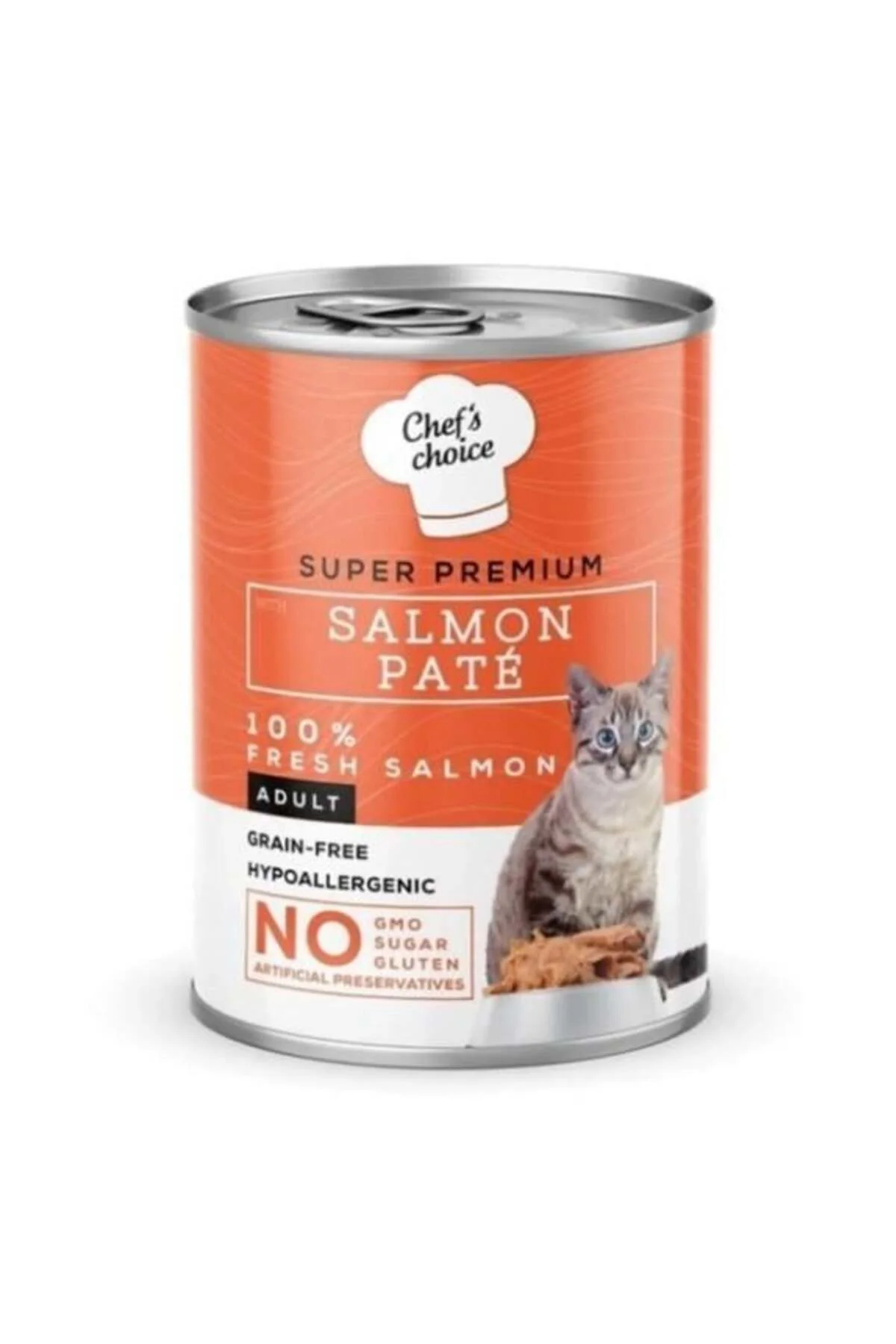 Chefs Choice Somonlu Tahılsız Ezme Kedi Yaş Maması 400 gr