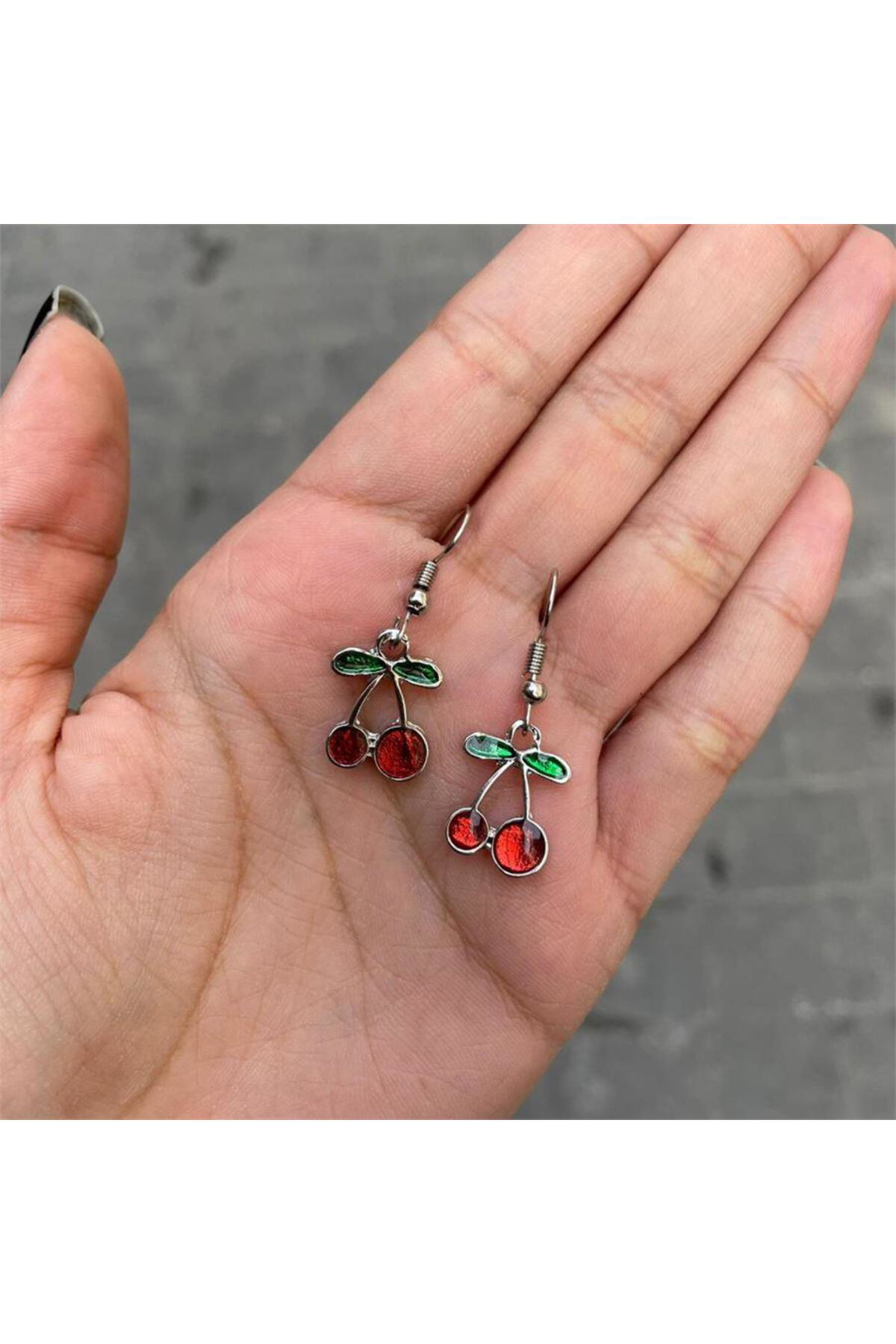 Cherry Silver Küpe