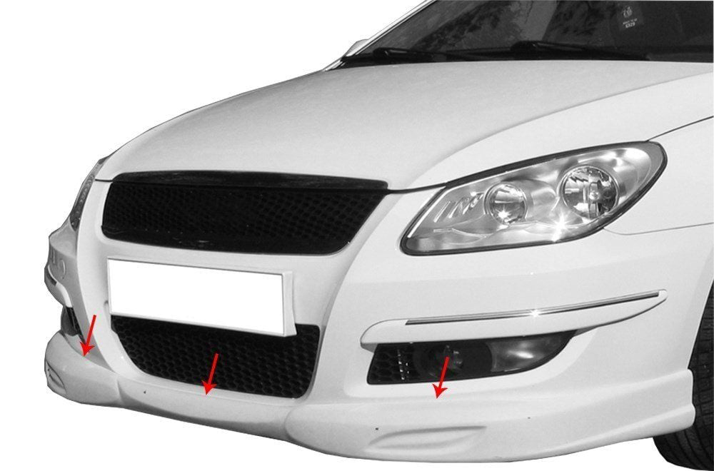 Chery Niche Uyumlu A3 Sedan Ön Tampon Altı Fiber (Gündüz Farlı) 2