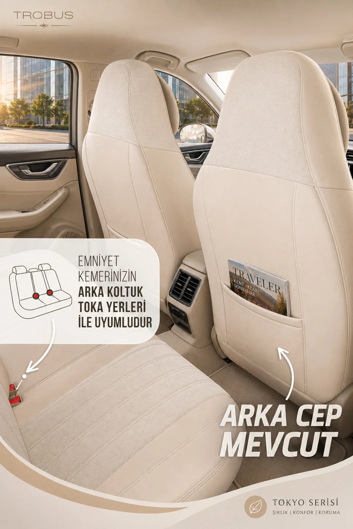 Chery Tiggo 7 Pro 2023 ve Sonrası Bel Destekli Tay Tüyü Koltuk Kılıfı Tokyo Serisi Bej Fiyatı, Yorumları ve Özellikleri
