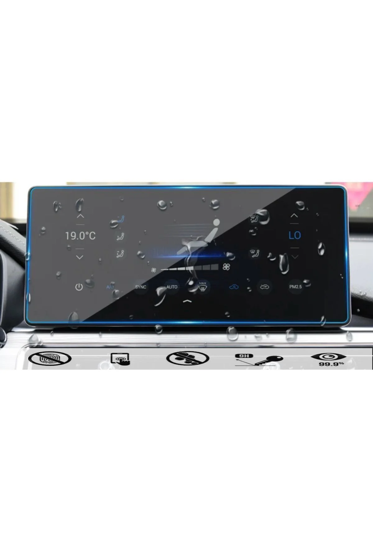 Chery Tiggo 8 Pro 12.3 Inc Multimedya Ekran Koruyucu Kırılmaz Şef