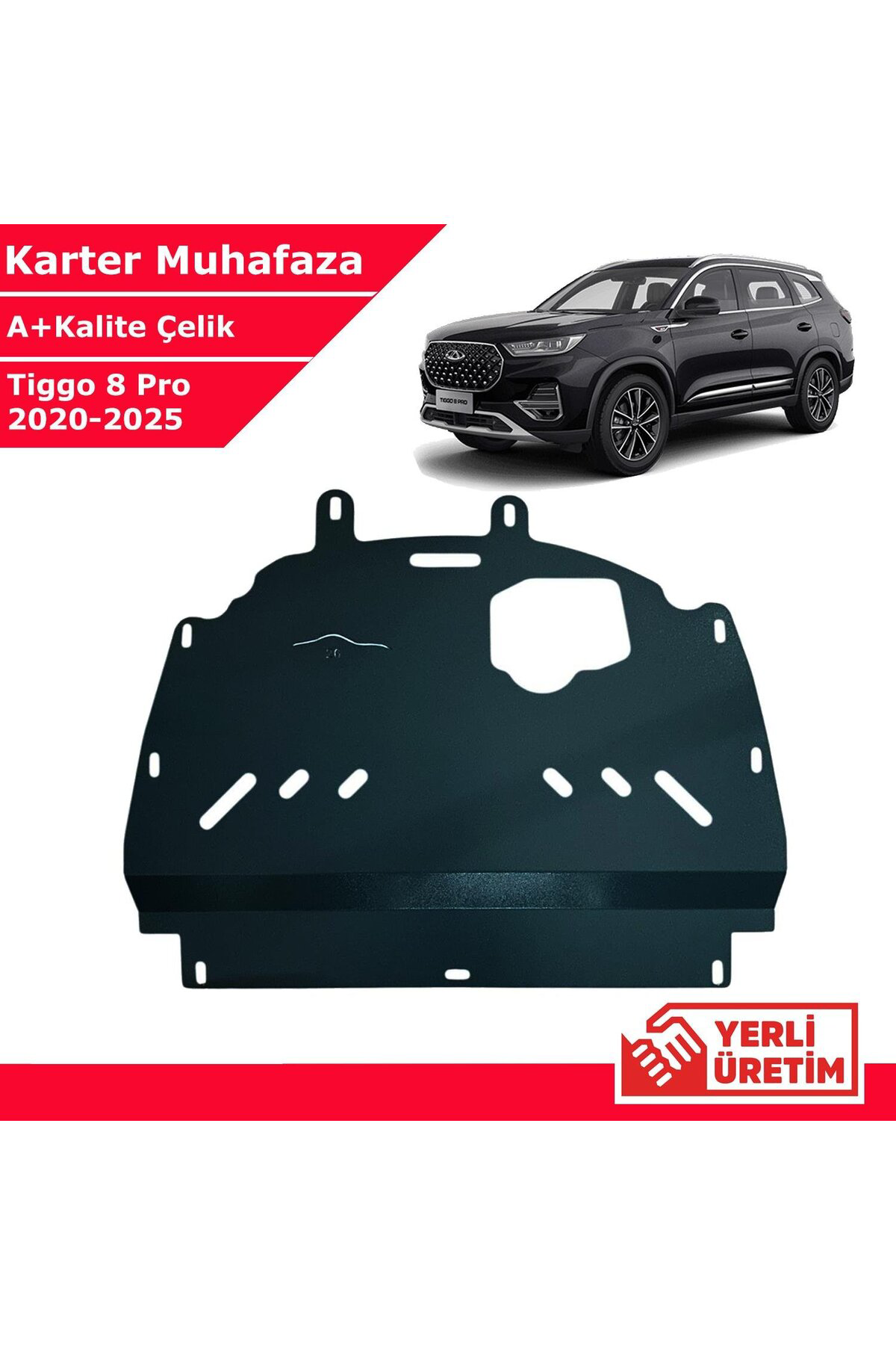 Chery Tiggo 8 Pro 2020-2025 Çelik Karter Muhafaza Çelik Koruma Sa Chery Tiggo 8 Pro 2020-2025 Çelik Karter Muhafaza Çelik Koruma Sa