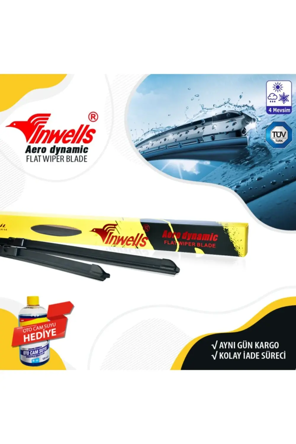 Chevrolet Aveo Sedan Inwells Muz Silecek Takımı 2011-2013  018051