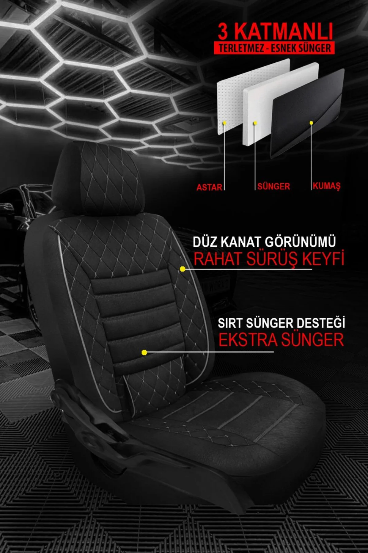 Chevrolet Bolt EV (2016–günümüz) Uyumlu Bel Destekli Premio Tay T