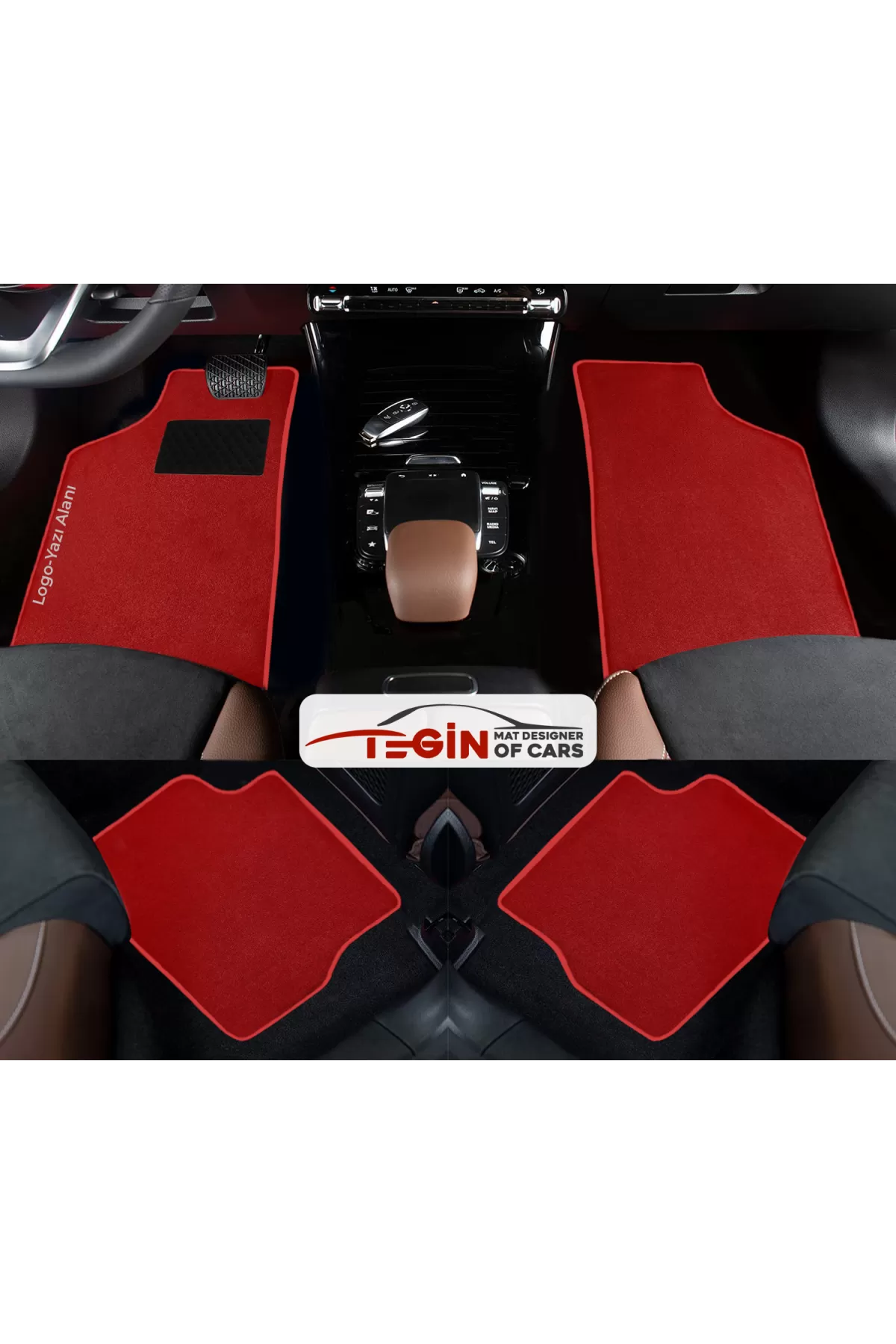 Chevrolet Camaro 1993-2002 Prime Kırmızı Halı Kırmızı Kenar Halı 