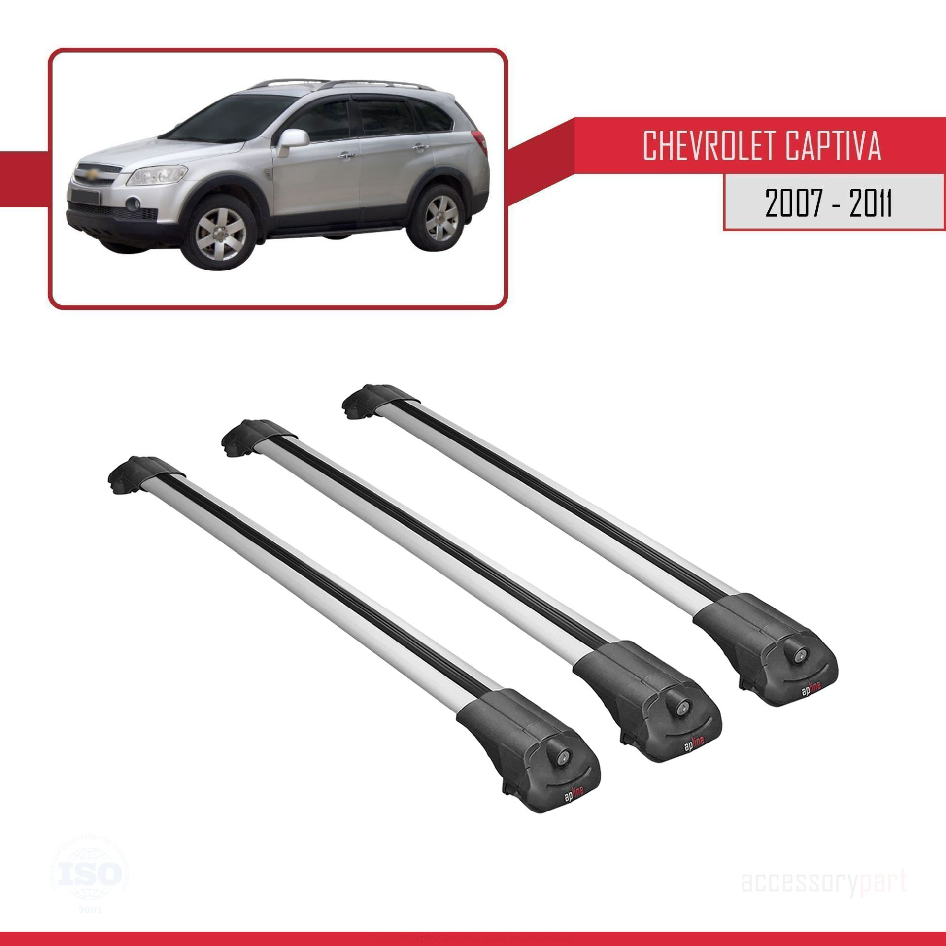 Chevrolet Captiva 2007-2011 Arası ile uyumlu ACE-1 Ara Atkı Tavan