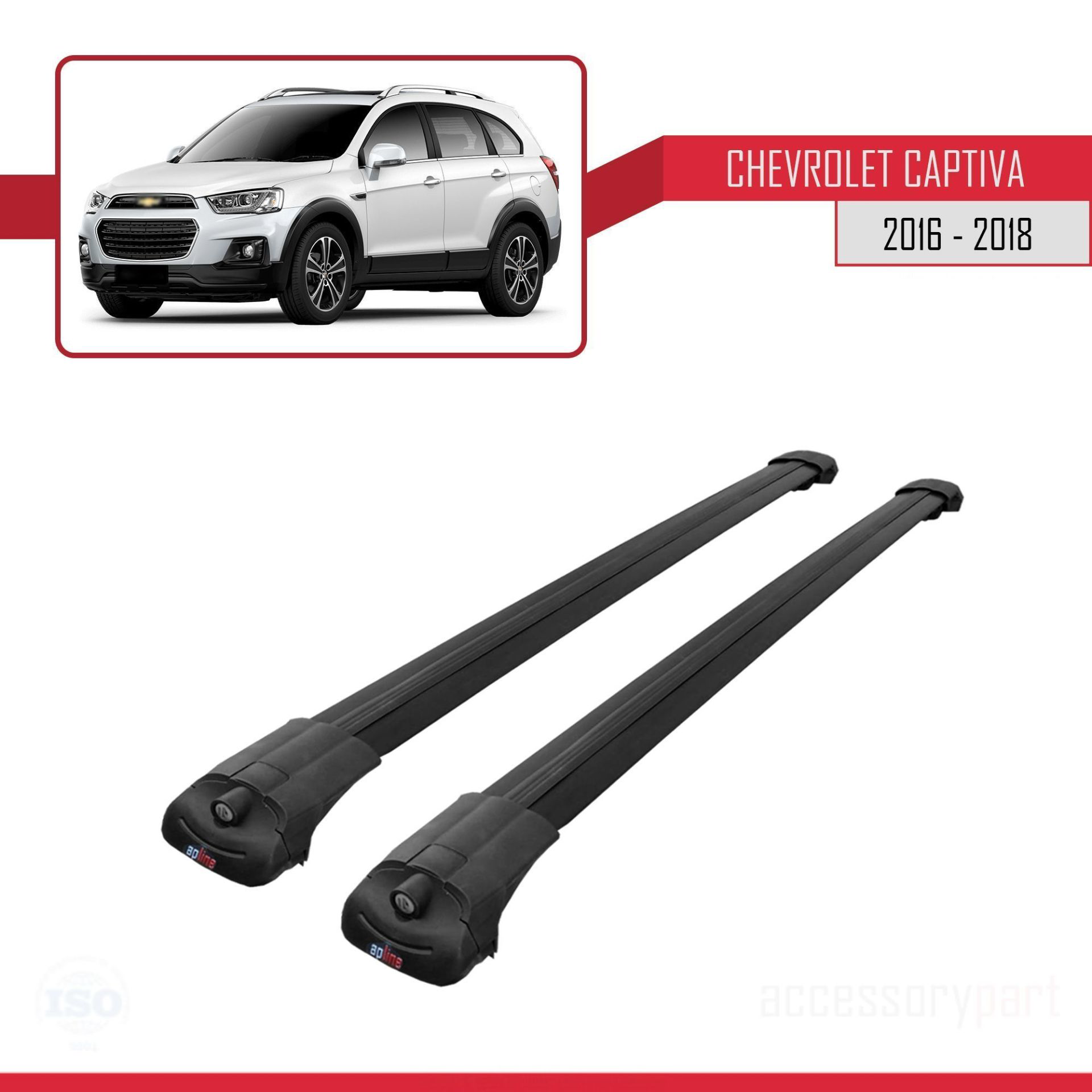Chevrolet Captiva 2016-2018 Arası ile uyumlu ACE-1 Ara Atkı Tavan