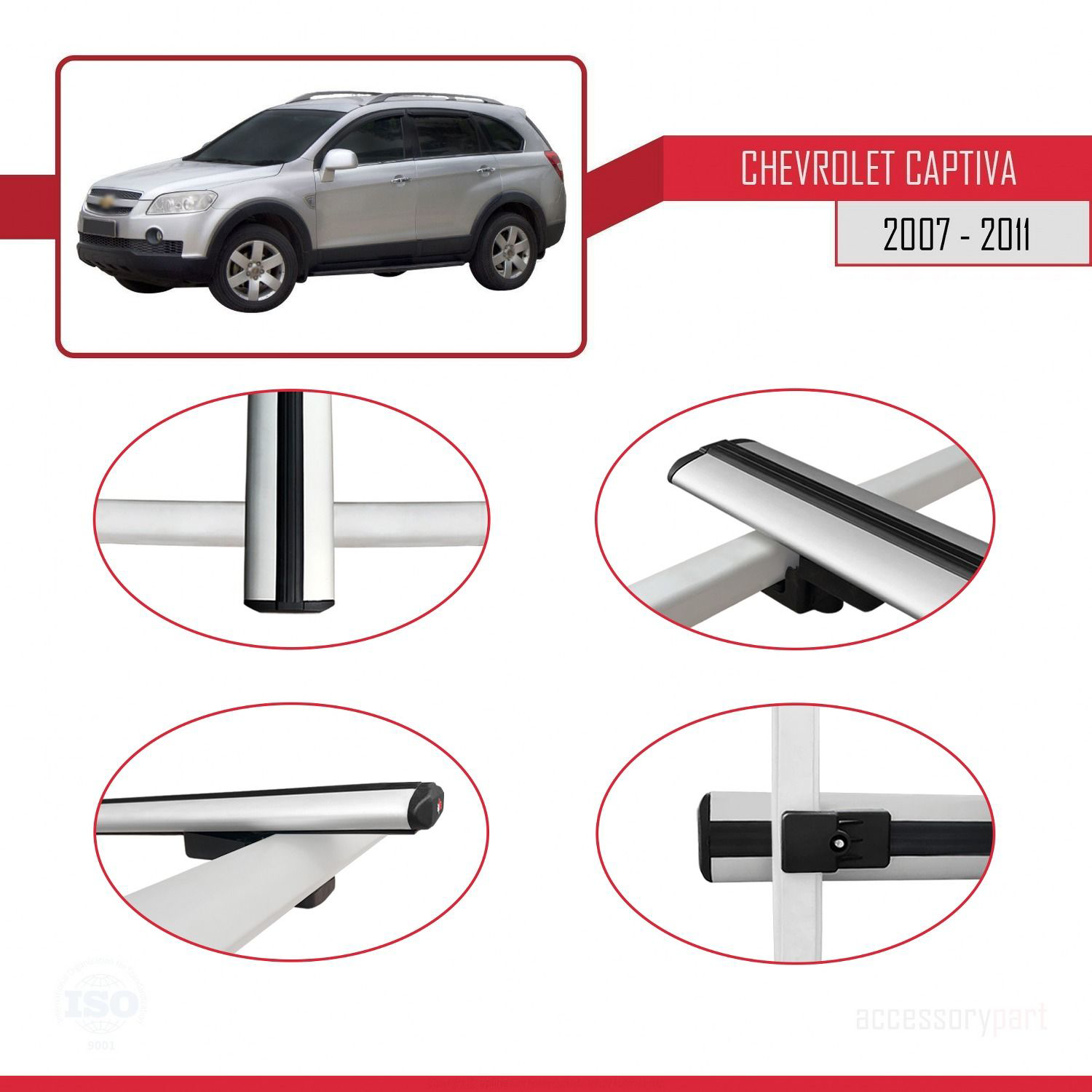 Chevrolet Captiva 2007-2011 Arası ile uyumlu Basic Model Ara Atkı