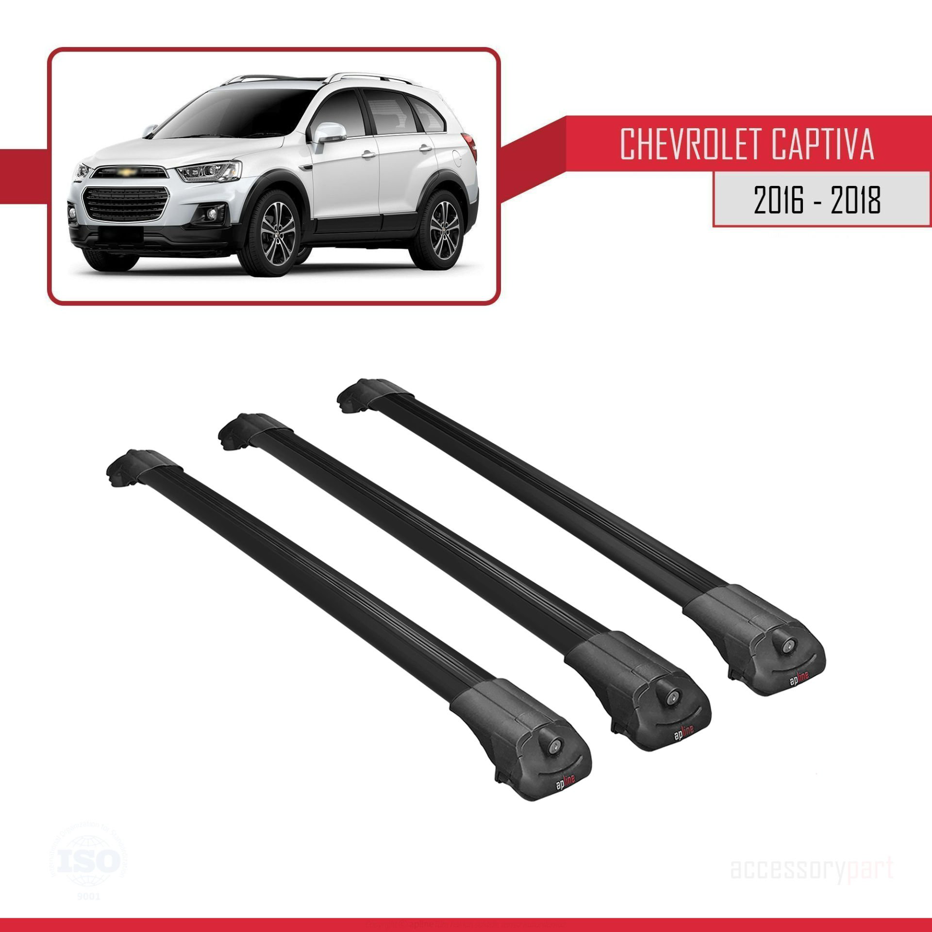 Chevrolet Captiva 2016-2018 Arası ile uyumlu ACE-1 Ara Atkı Tavan