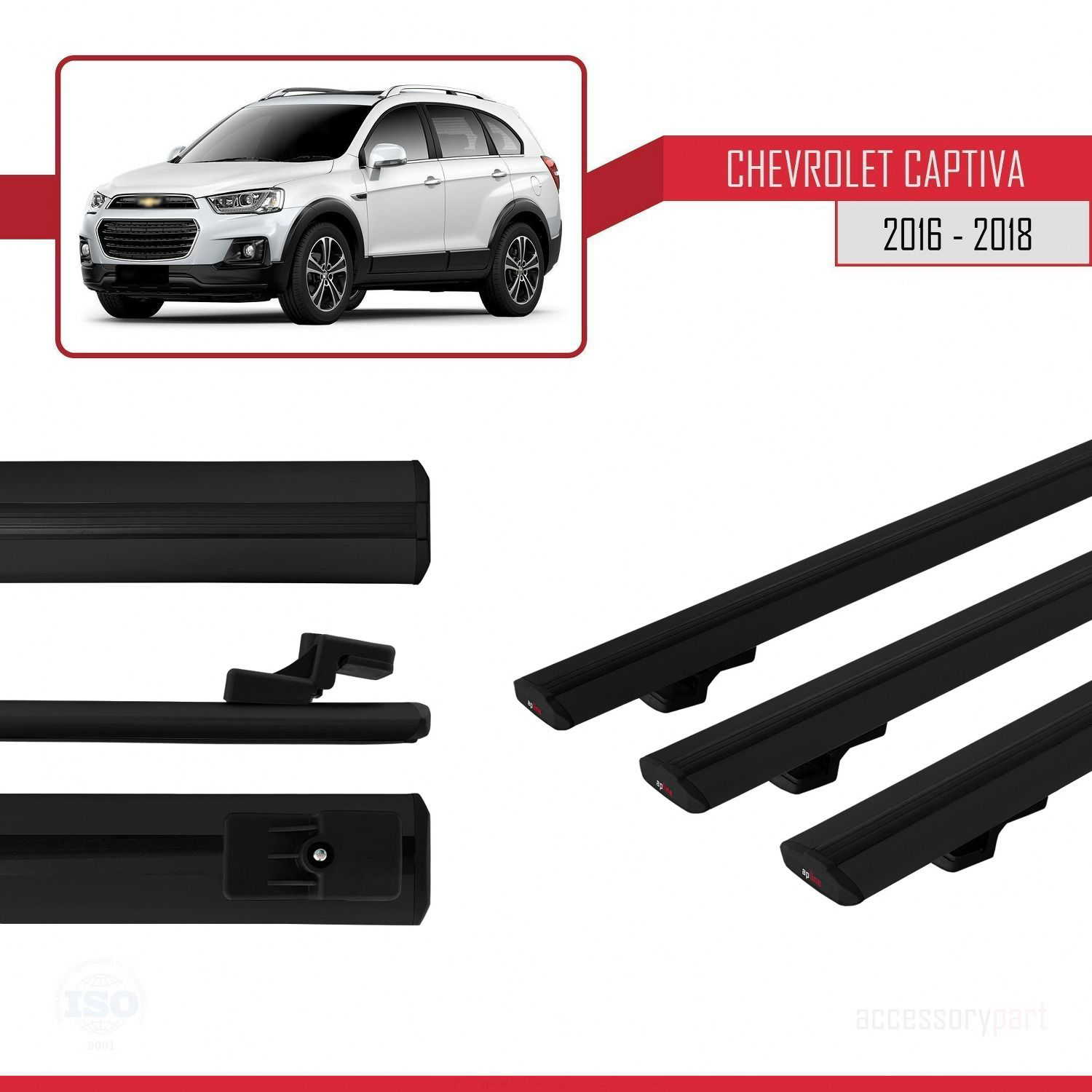 Chevrolet Captiva 2016-2018 Arası ile uyumlu Basic Model Ara Atkı