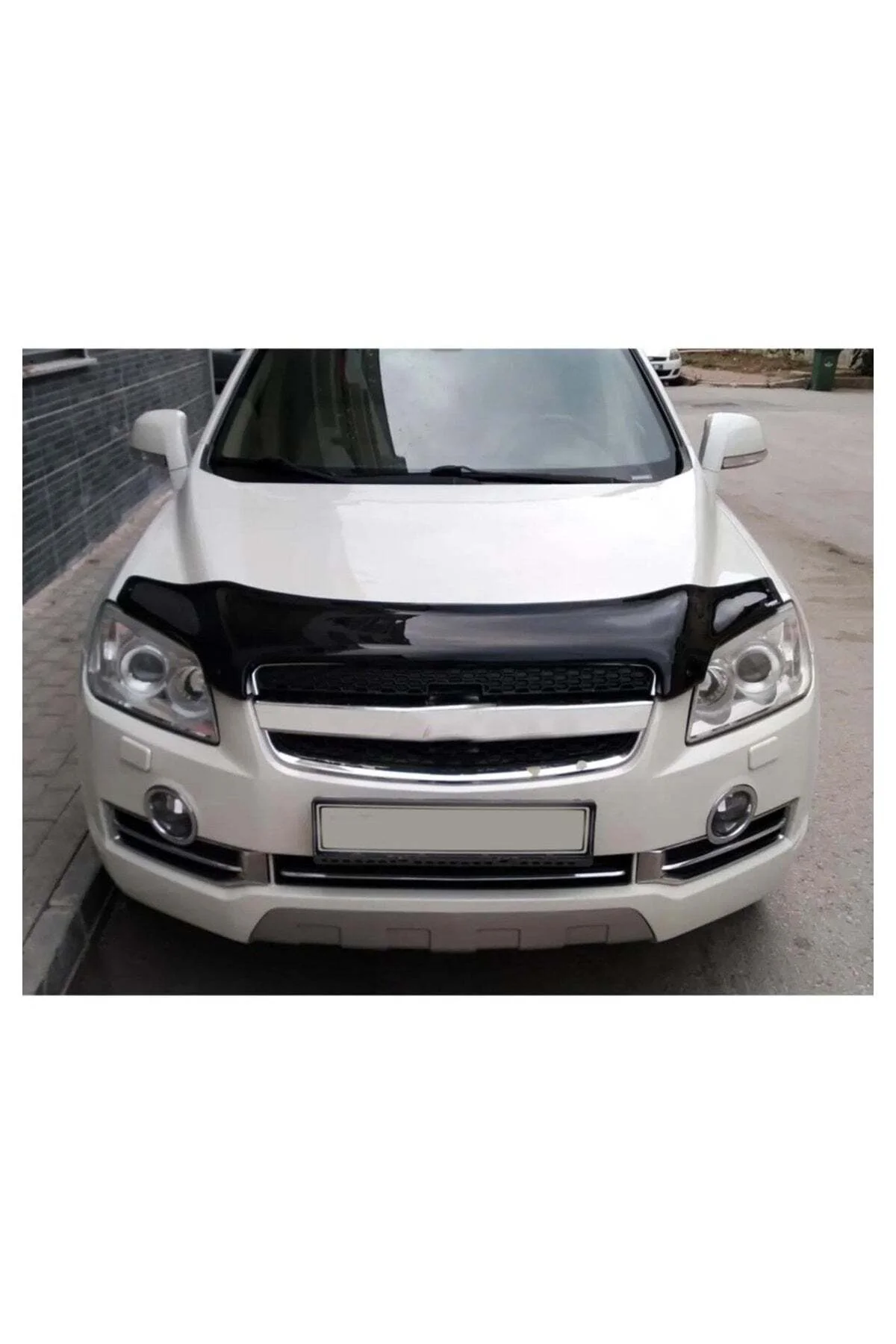 Chevrolet Captiva 2006-2012 Uyumlu Kaput Rüzgarlığı Ön Kaput Koruma ABS Parlak Siyah - Görsel 2
