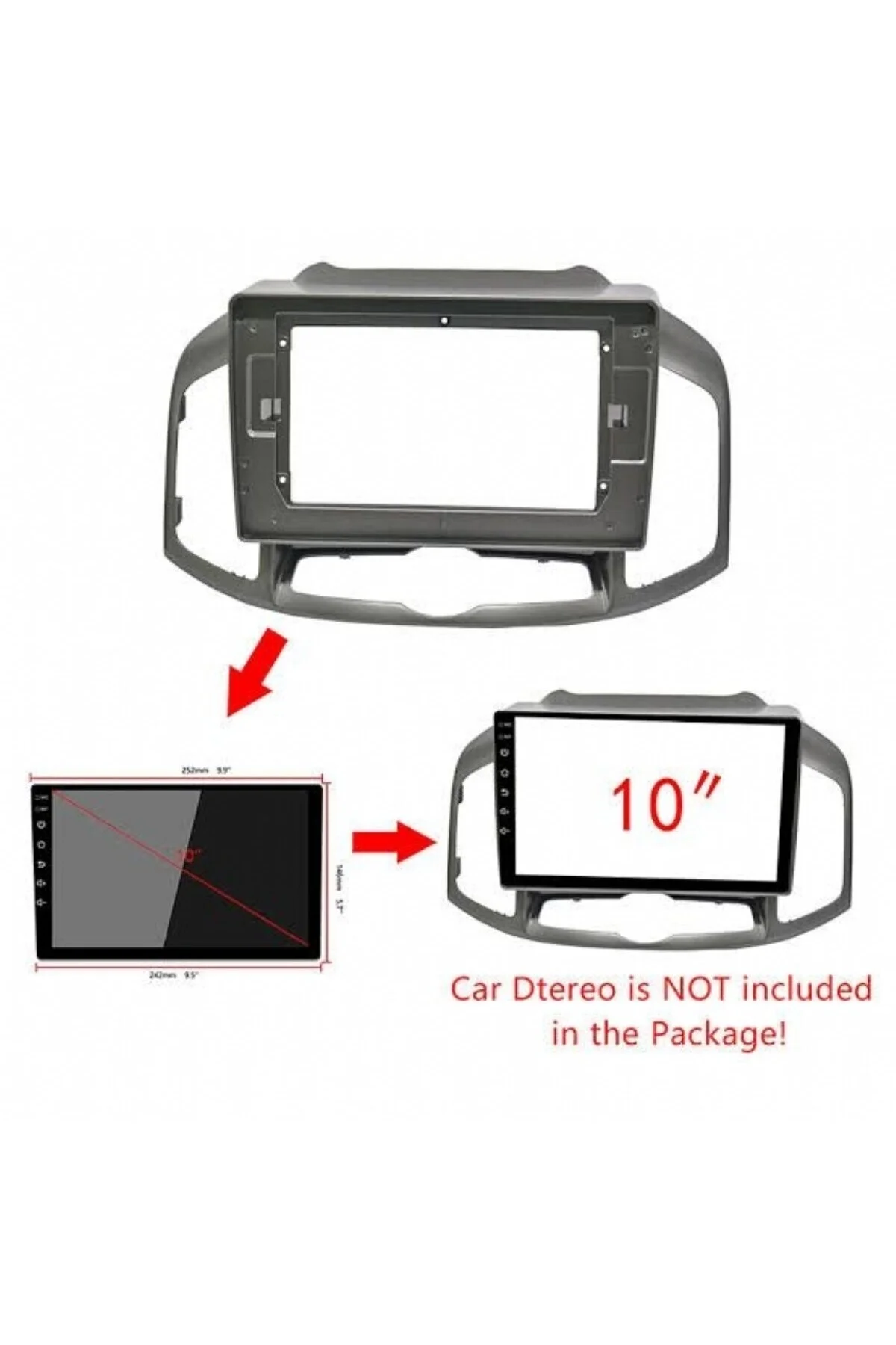 CHEVROLET CAPTİVA 2012-2016 ANDROİD TEYP ÇERÇEVE (9 INCH) - SOKET - CANBUS
