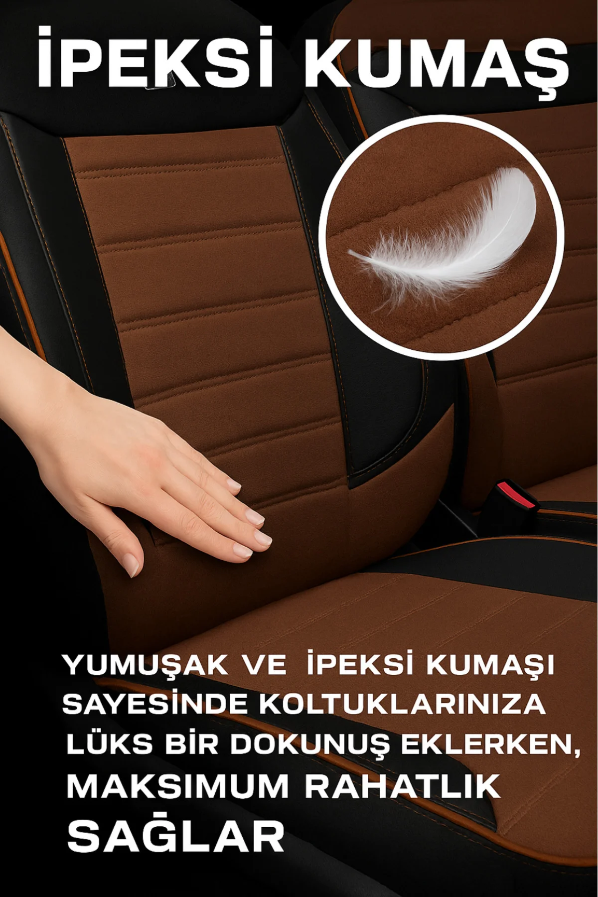 Chevrolet Captiva Suv Suv 2011-2014 Uyumlu Tegin Natura Serisi Raşel Taba Siyah Koltuk Kılıfı Fiyatı, Yorumları ve Özellikleri