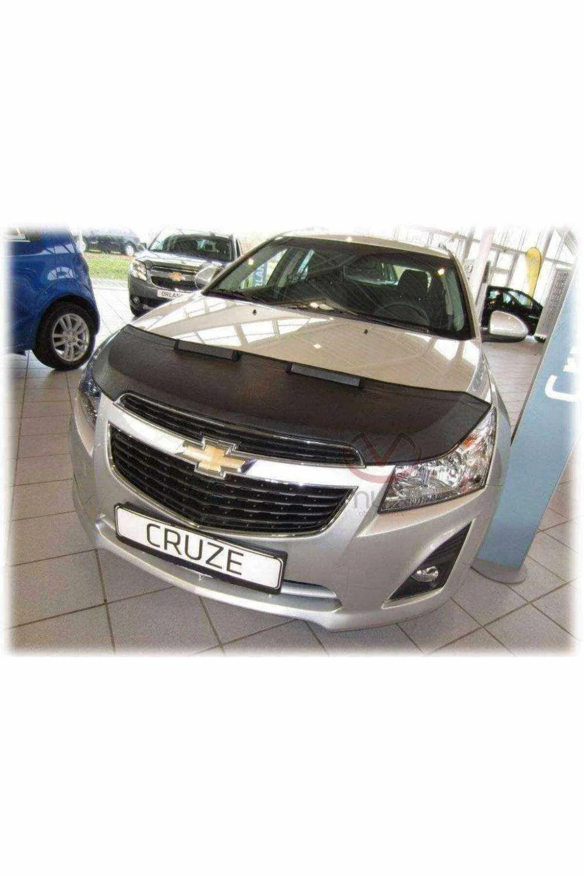 Chevrolet Cruze 2014 Suni Deri Lüx Kaput Koruyucu Maske Chevrolet Cruze 2014 Suni Deri Lüx Kaput Koruyucu Maske - Görsel 2