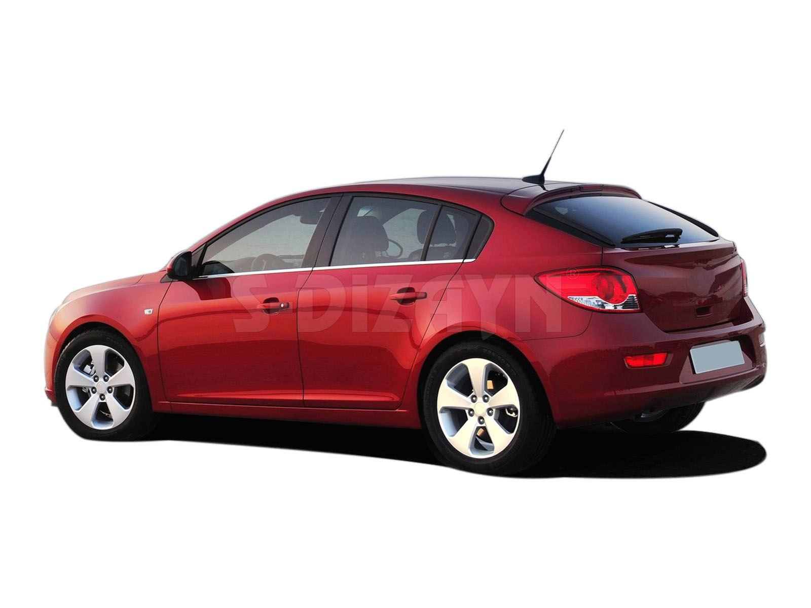 Chevrolet Cruze Uyumlu Hatchback Krom Cam Çıtası 6 Parça 2011 Üze