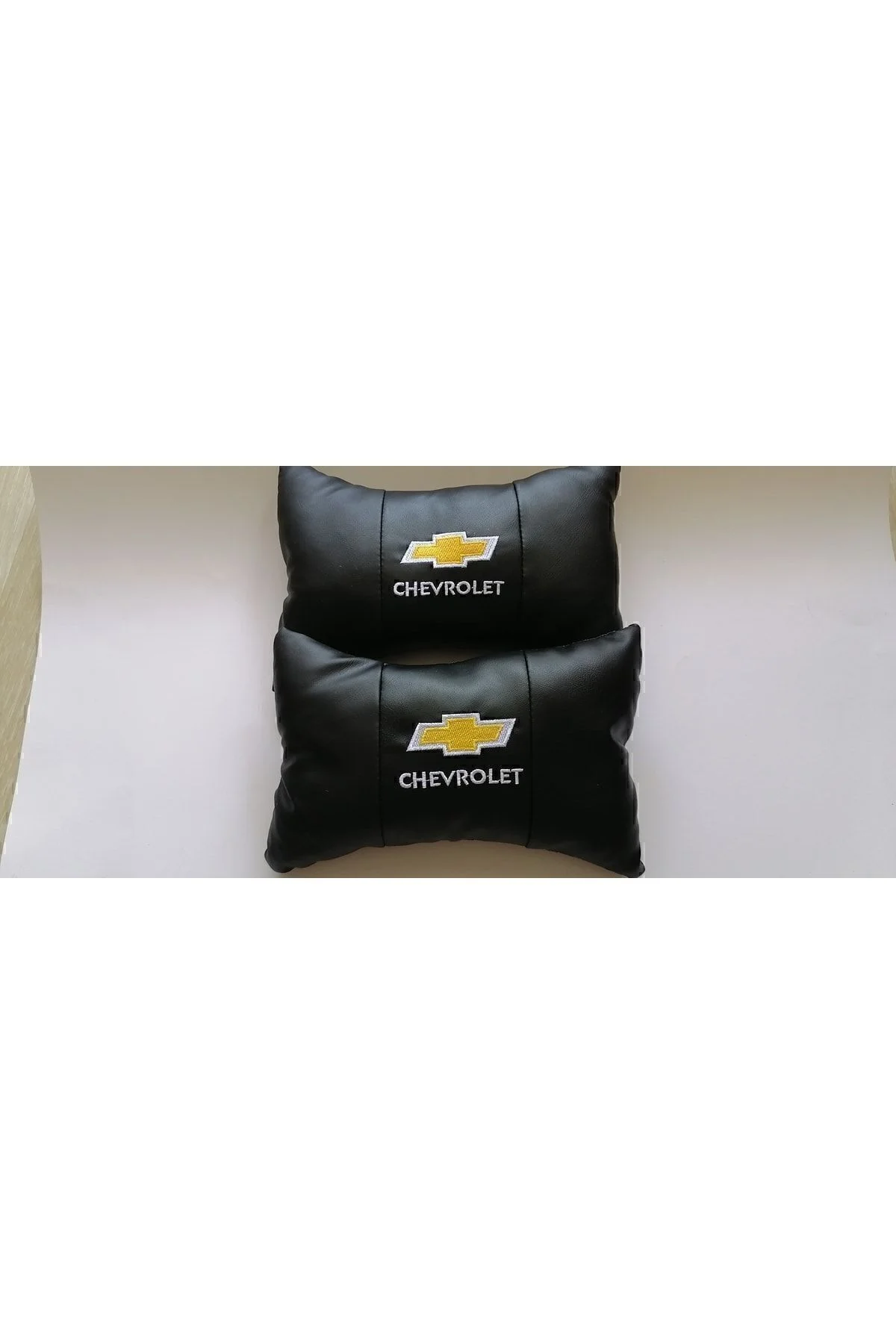 Chevrolet Logo Captiva Cruze Model Oto Araba Ofis Bel Destek Koltuk Boyun Yastığı Vinil Deri Nakış - Görsel 2