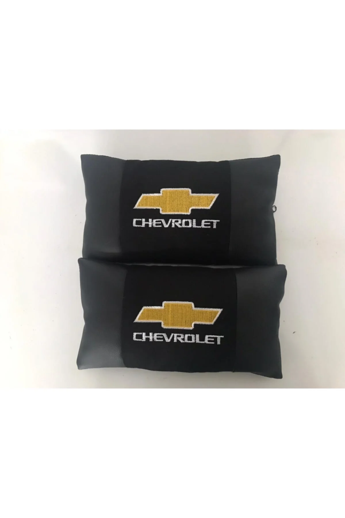 Chevrolet Nakışlı Cruze Aveo Deri 1 Çift Boyun Yastık Ve 1 Çift Kemer Pedi - Görsel 2