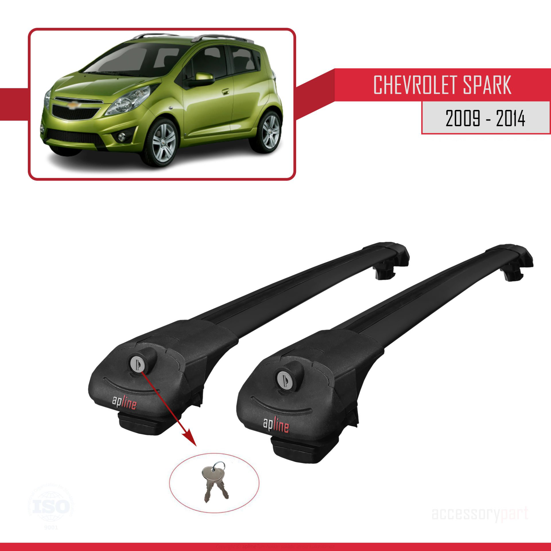 Chevrolet Spark 2009-2014 Arası ile uyumlu ACE-1 Ara Atkı Tavan B