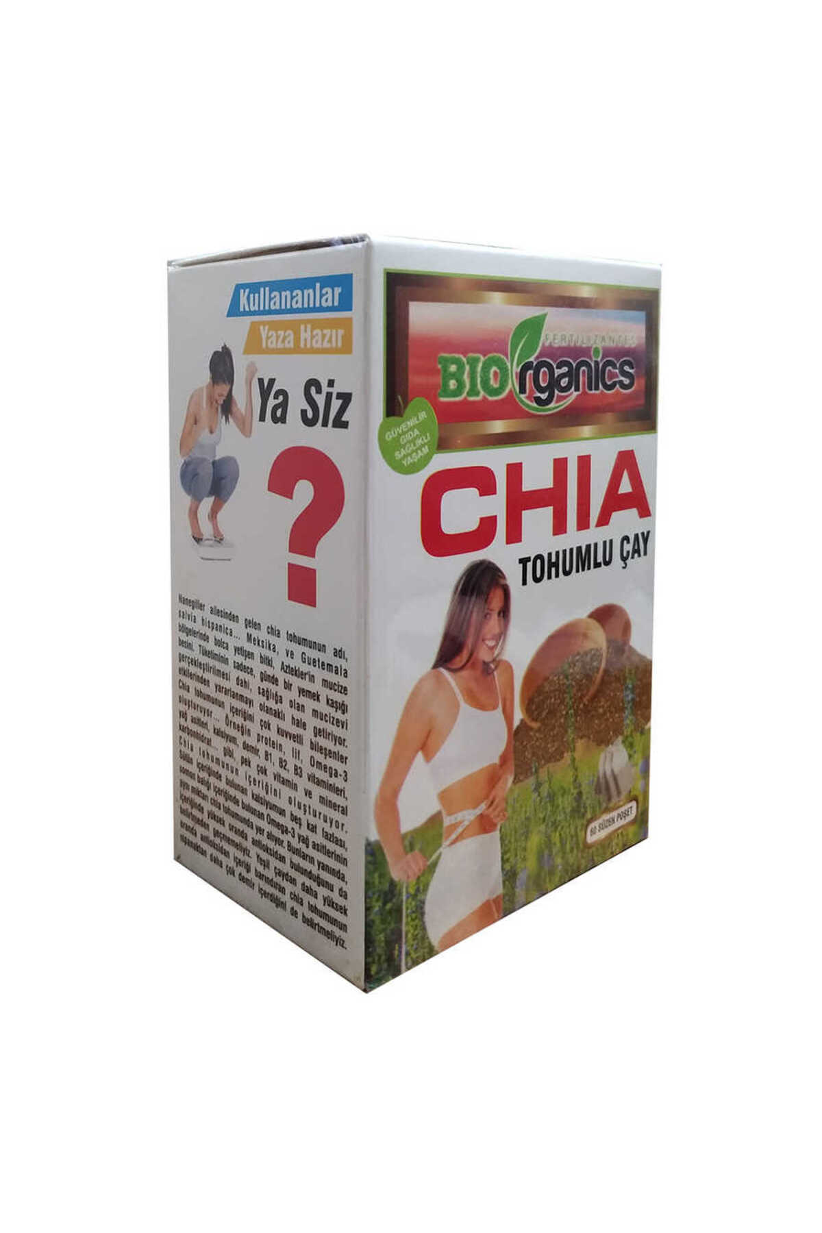 Biorganics Chia Tohumlu Çay 60 Süzen Poşet