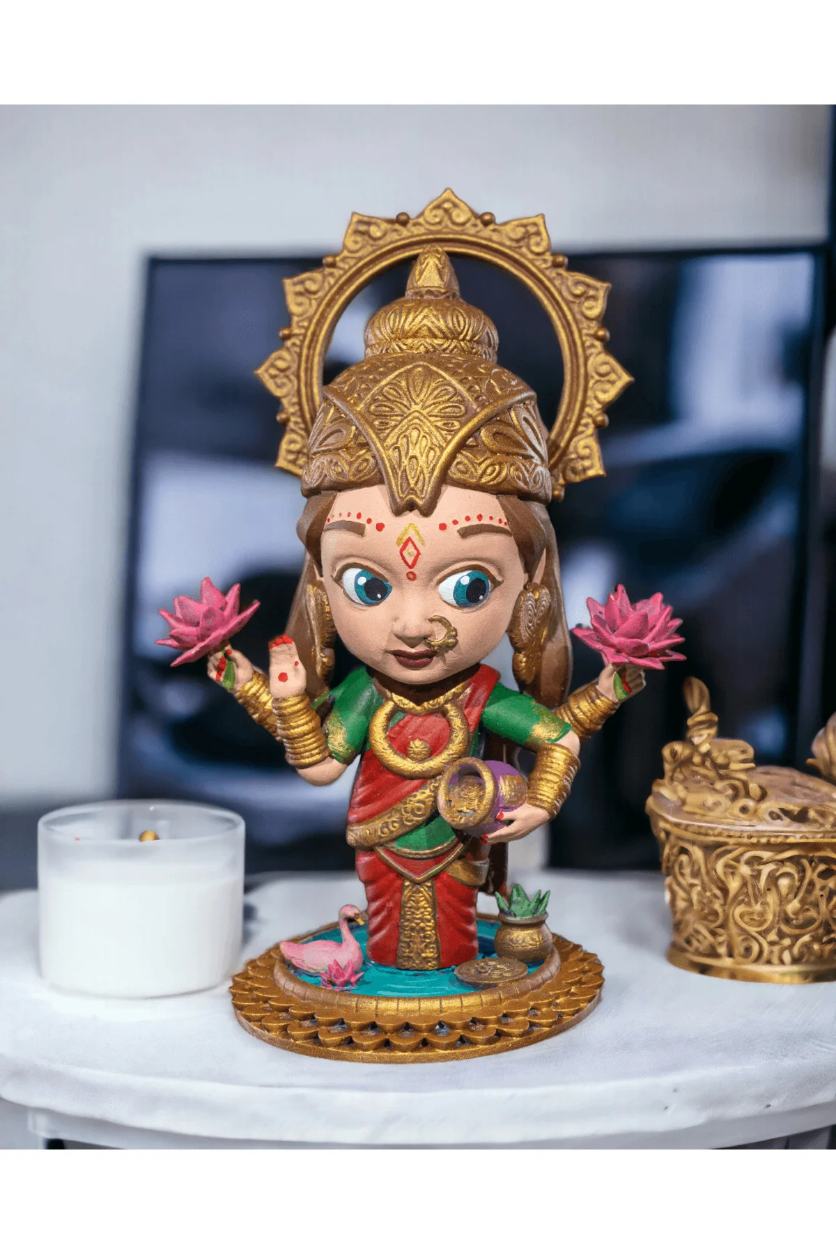 Chibi Lakshmi Boyalı Fİgür